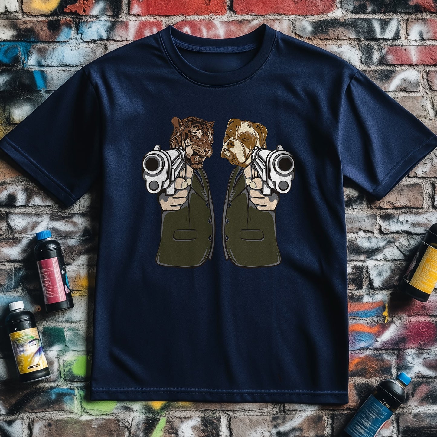 Tiger & Bulldog Gangster T-shirt -