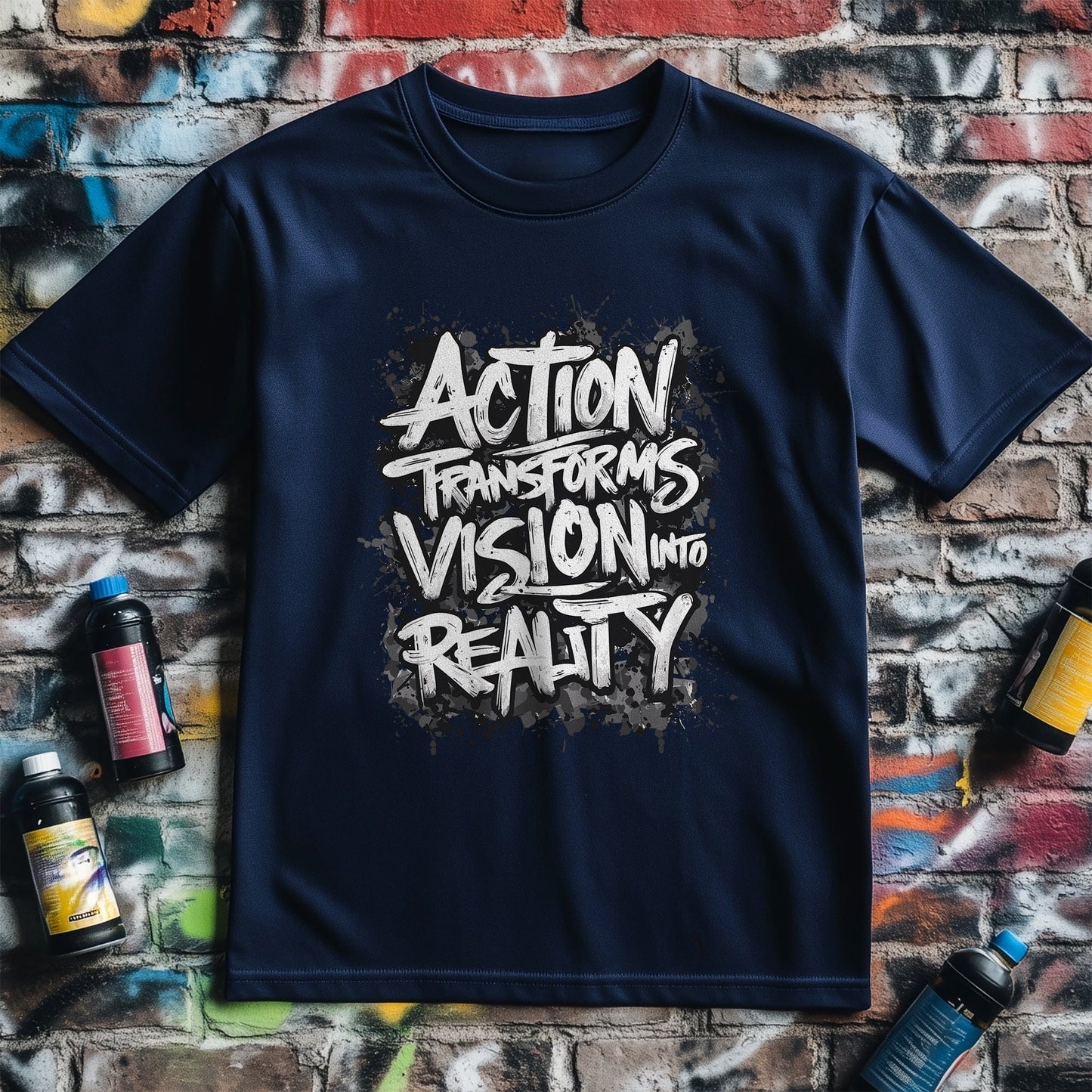 Motivation 5 T-Shirt Action transforms vision to reality