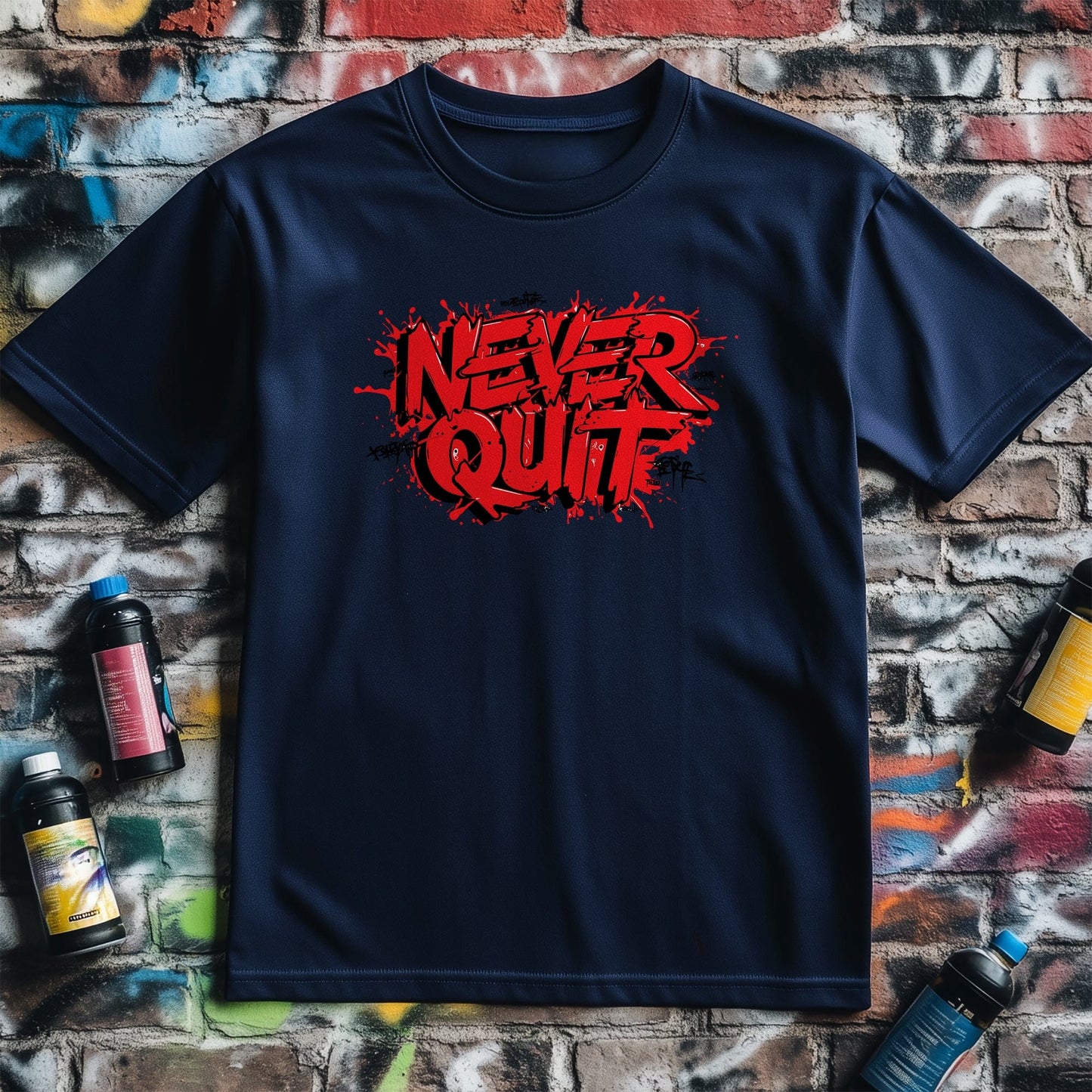 Motivation 76 T-Shirt  Never Quit