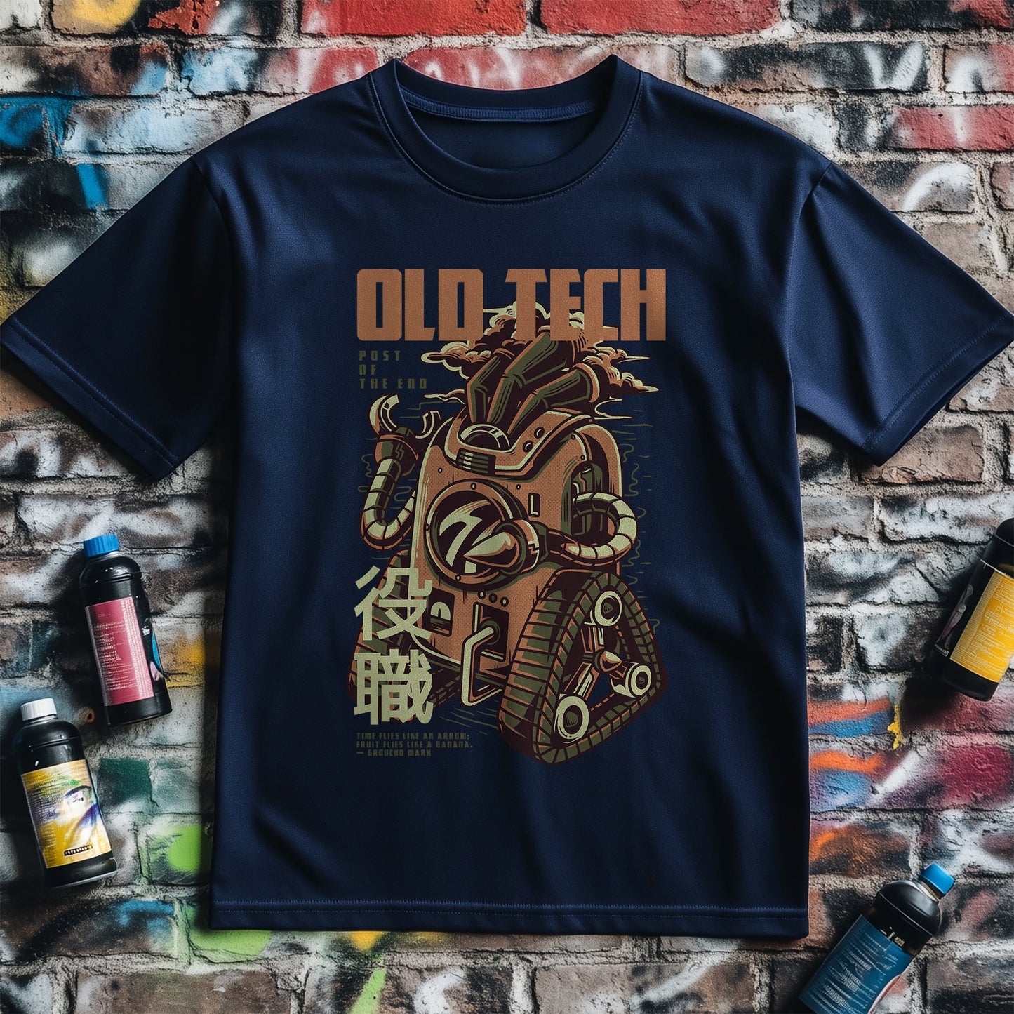 Old Tech Robot T-Shirt - Retro and