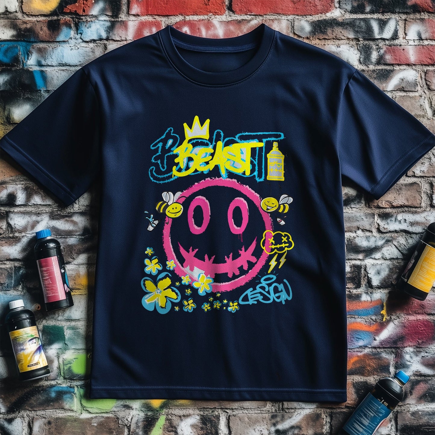 Beast Smiley T-Shirt - Rule the Day