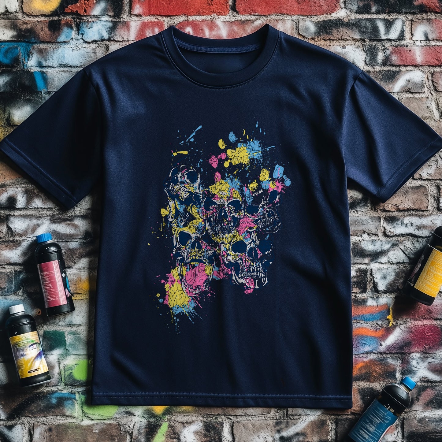Painted Skulls T-Shirt Artfully