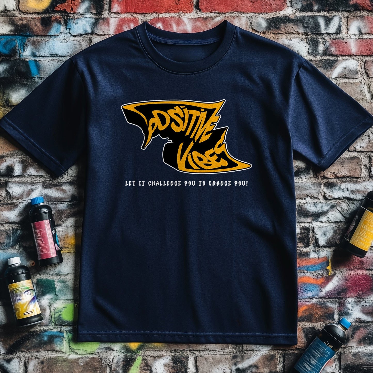 Positive Vibes Graffiti T-Shirt