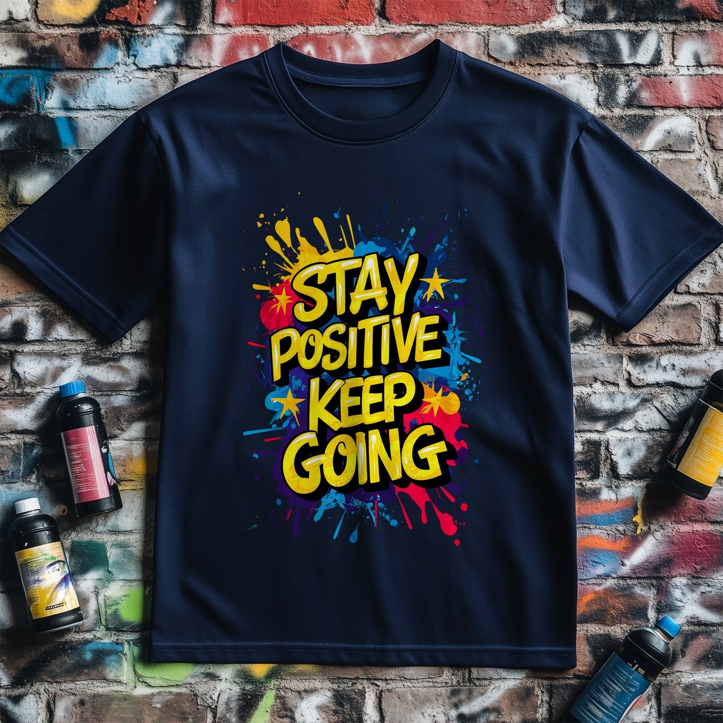 Motivation 67 T-shirt  Stay Positive, Keep Going!