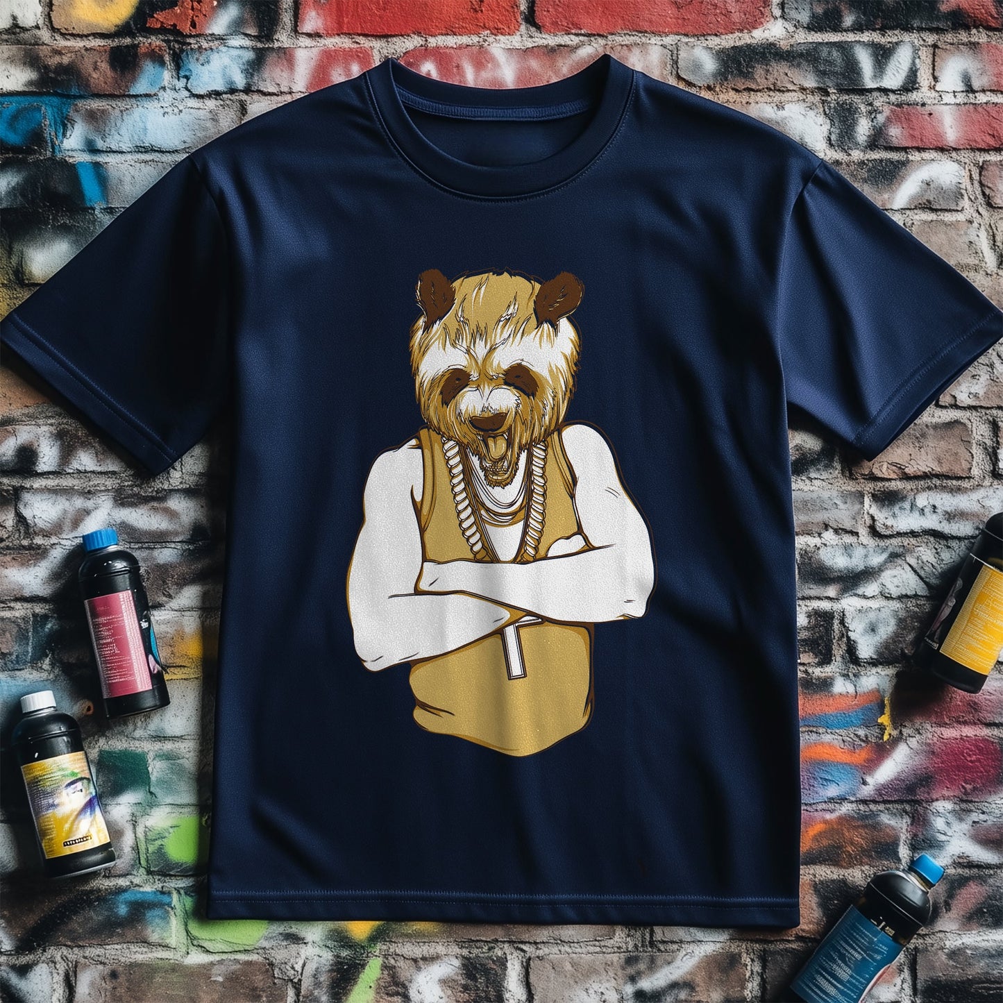 Panda Gangster T-Shirt - Raccoon