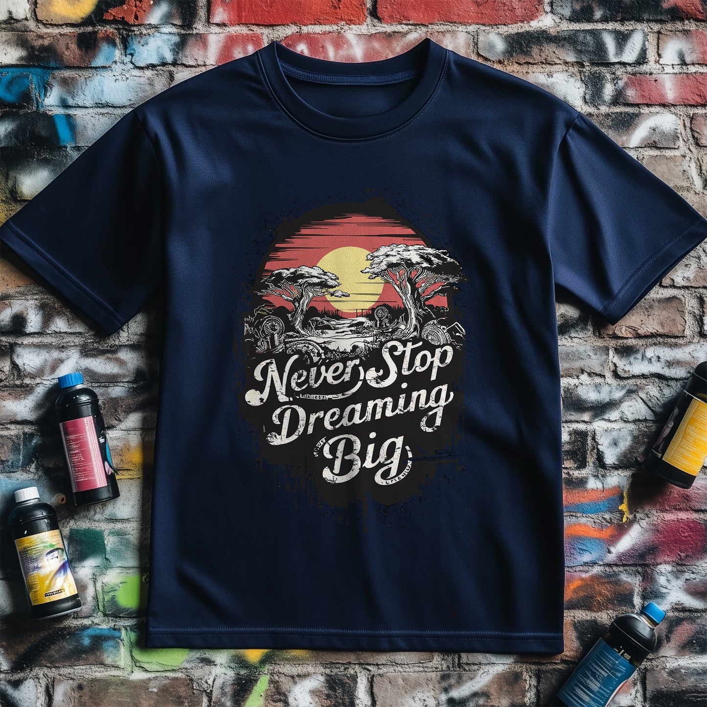 Motivation 6 T-Shirt Dream Big & Never Stop!