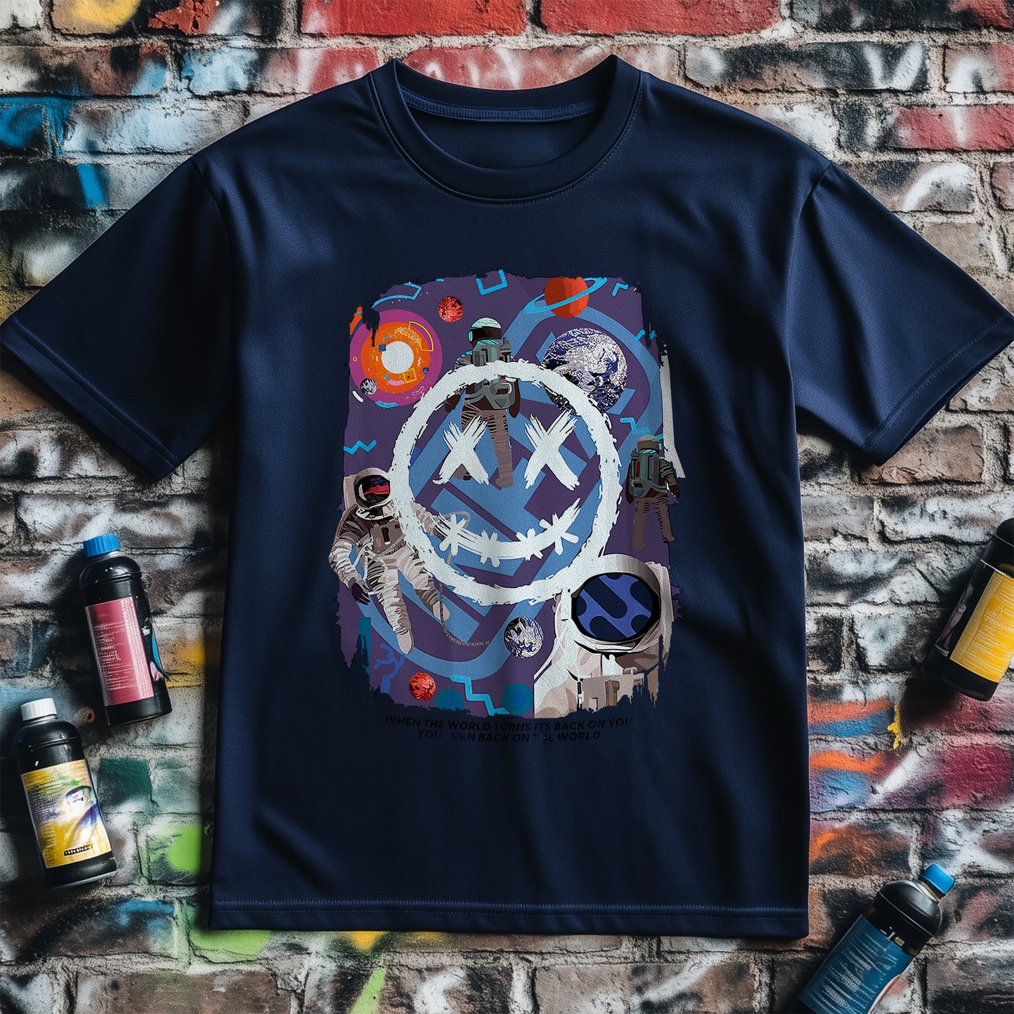 Out of Space Smile T-shirt - Cosmic