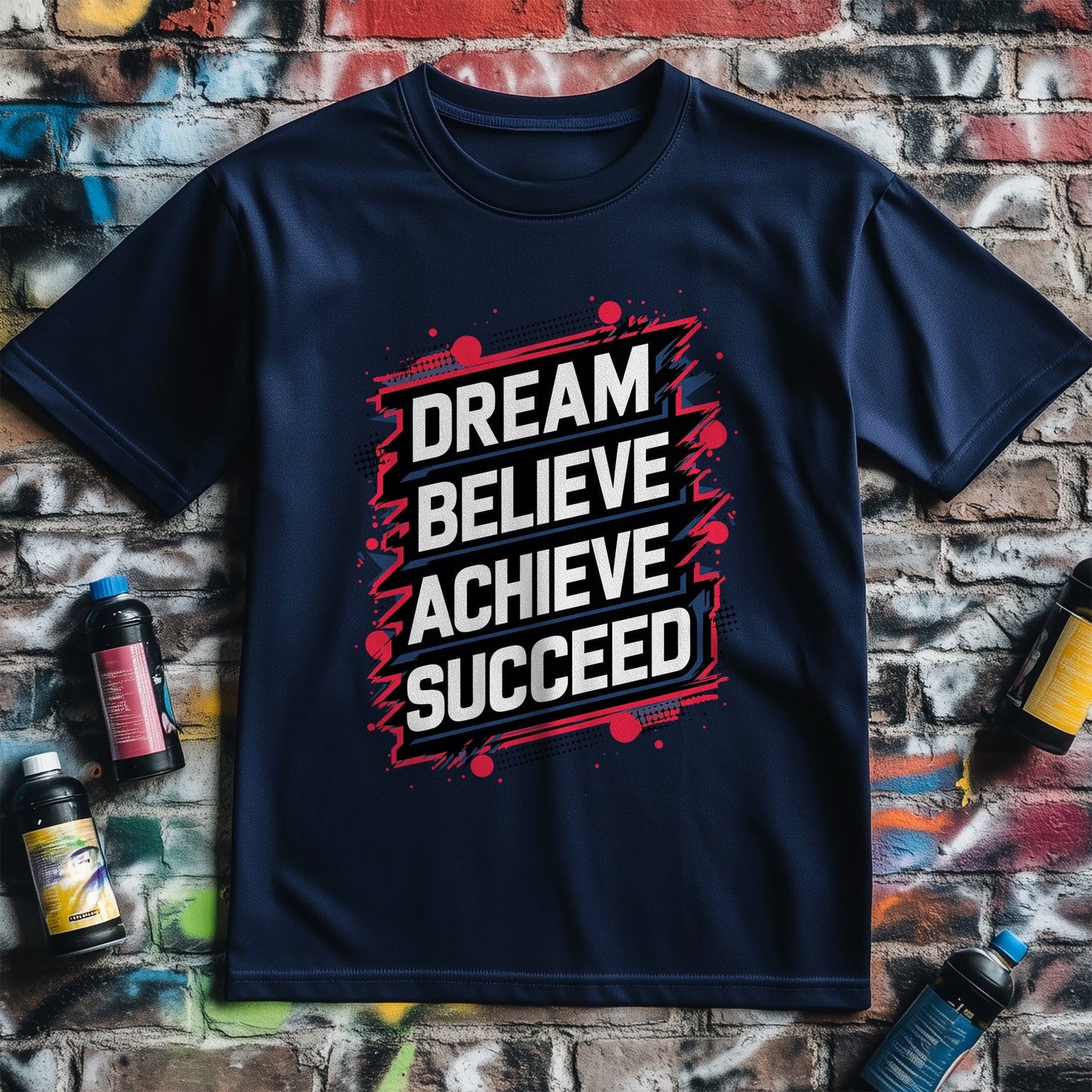 Motivation 77 T-shirt Dream, Believe, Achieve