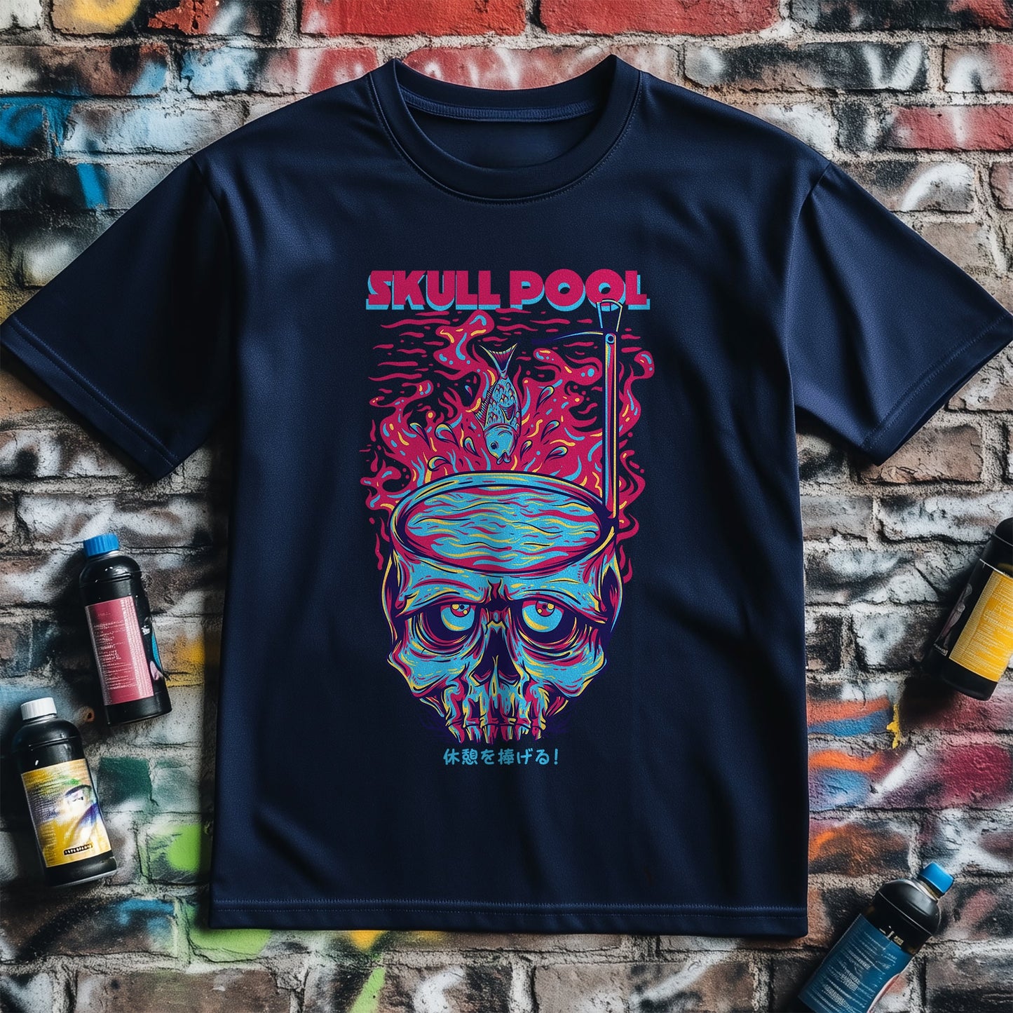 Skull Pool T-Shirt - Dive into