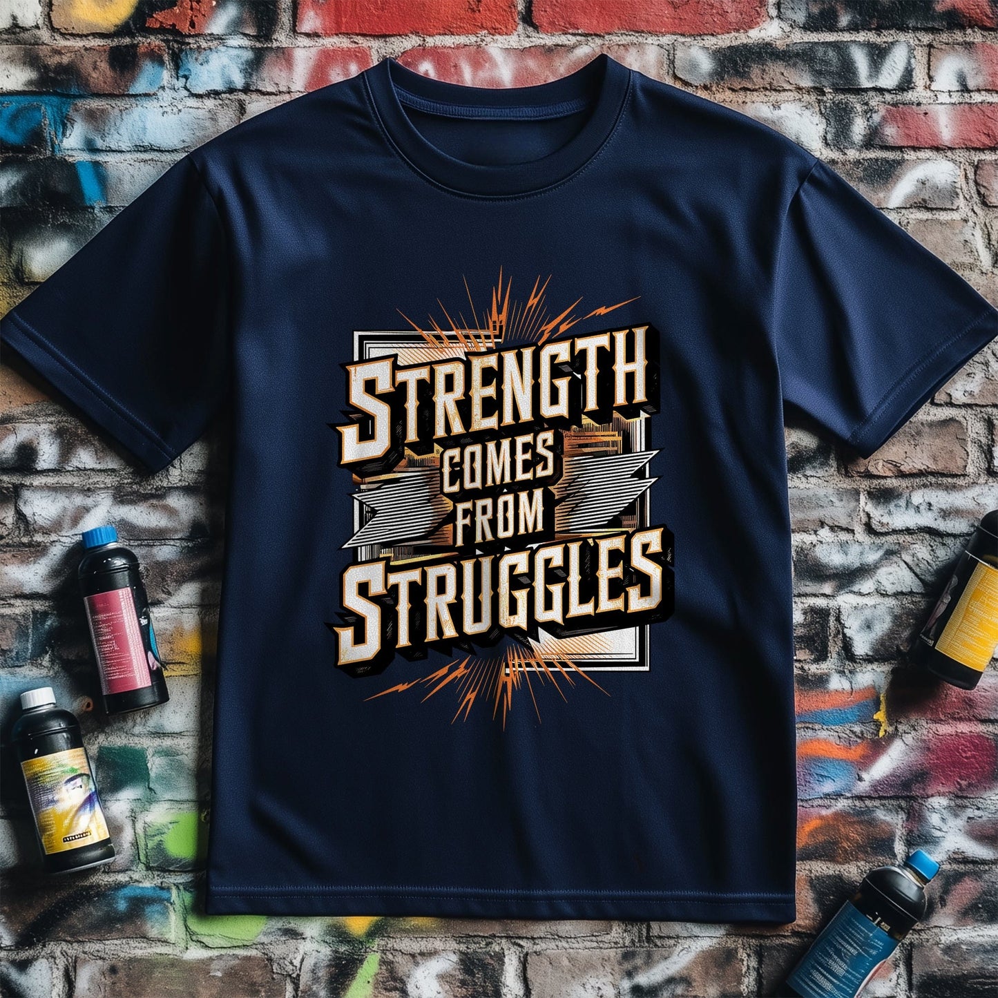 Motivation 63 T-Shirt Strength comes from struggles