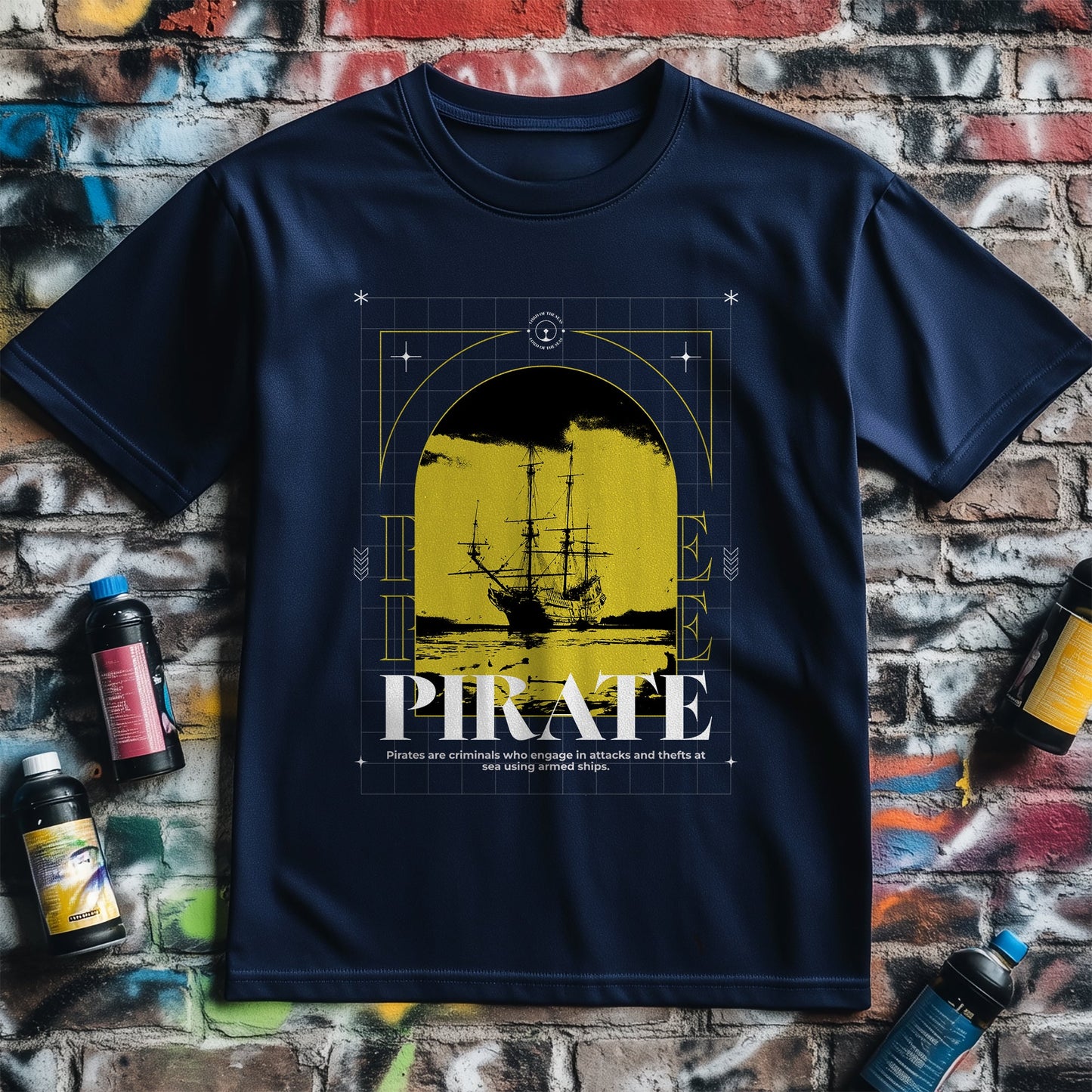 Pirate Window T-Shirt ‚Äì Set Sail for
