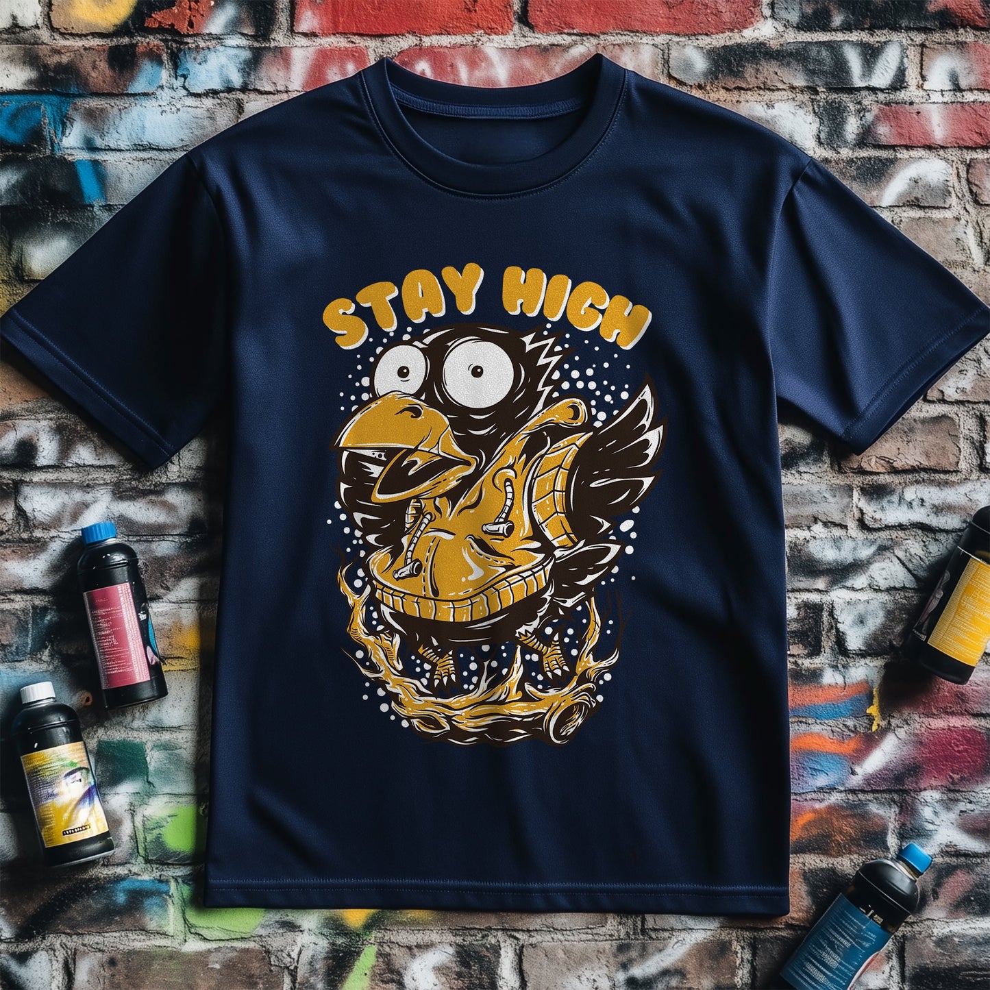 Stay High Bird T-Shirt - Feathered