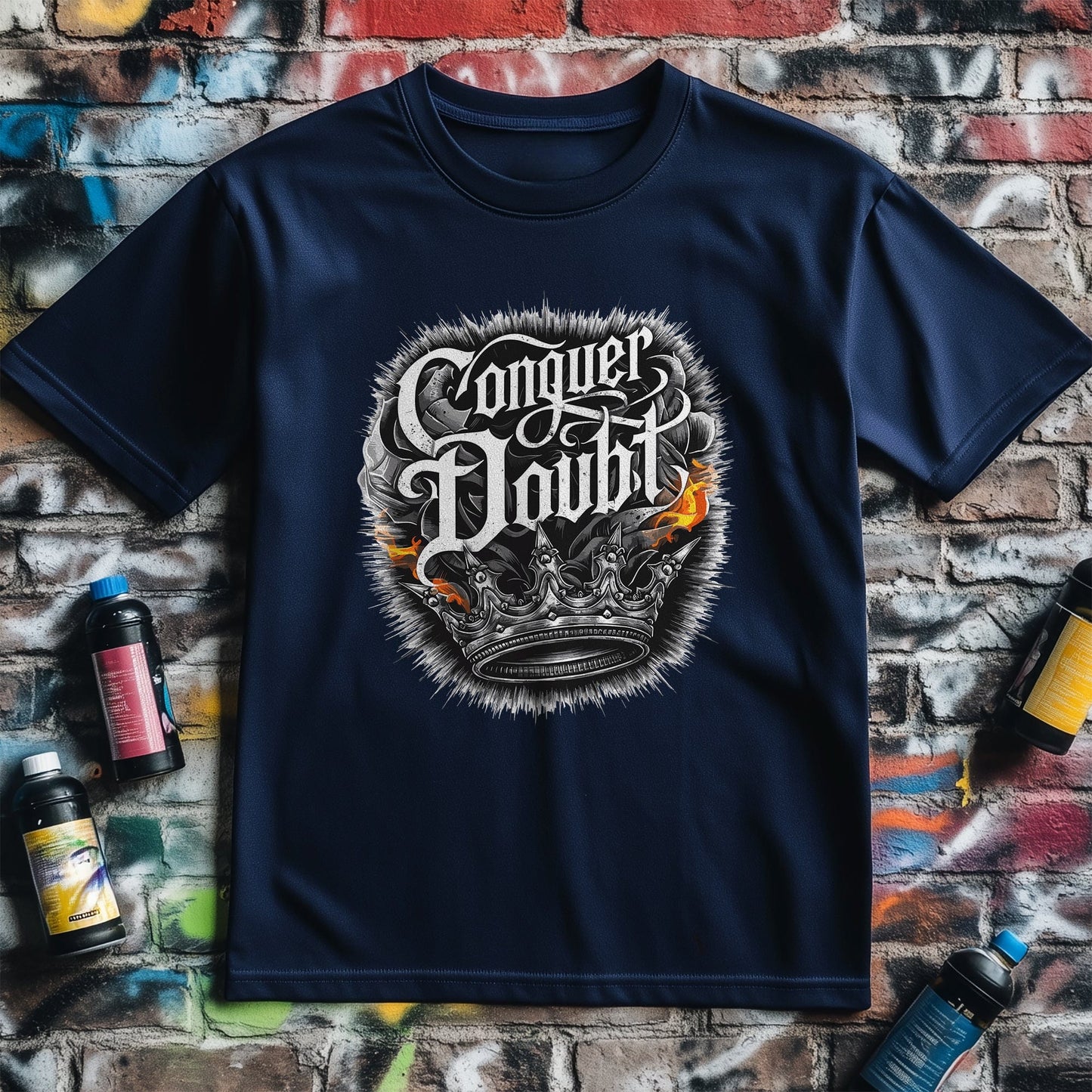 Motivation 16 T-shirt Conquer doubt