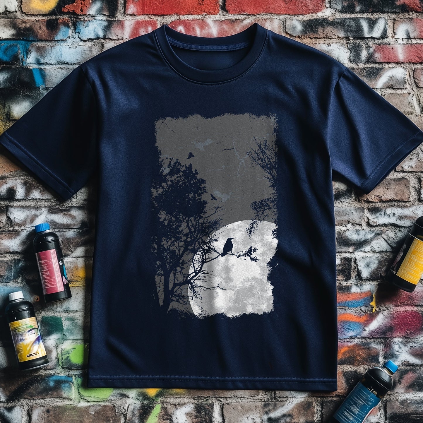 Moonlight Crow T-Shirt - Darkly