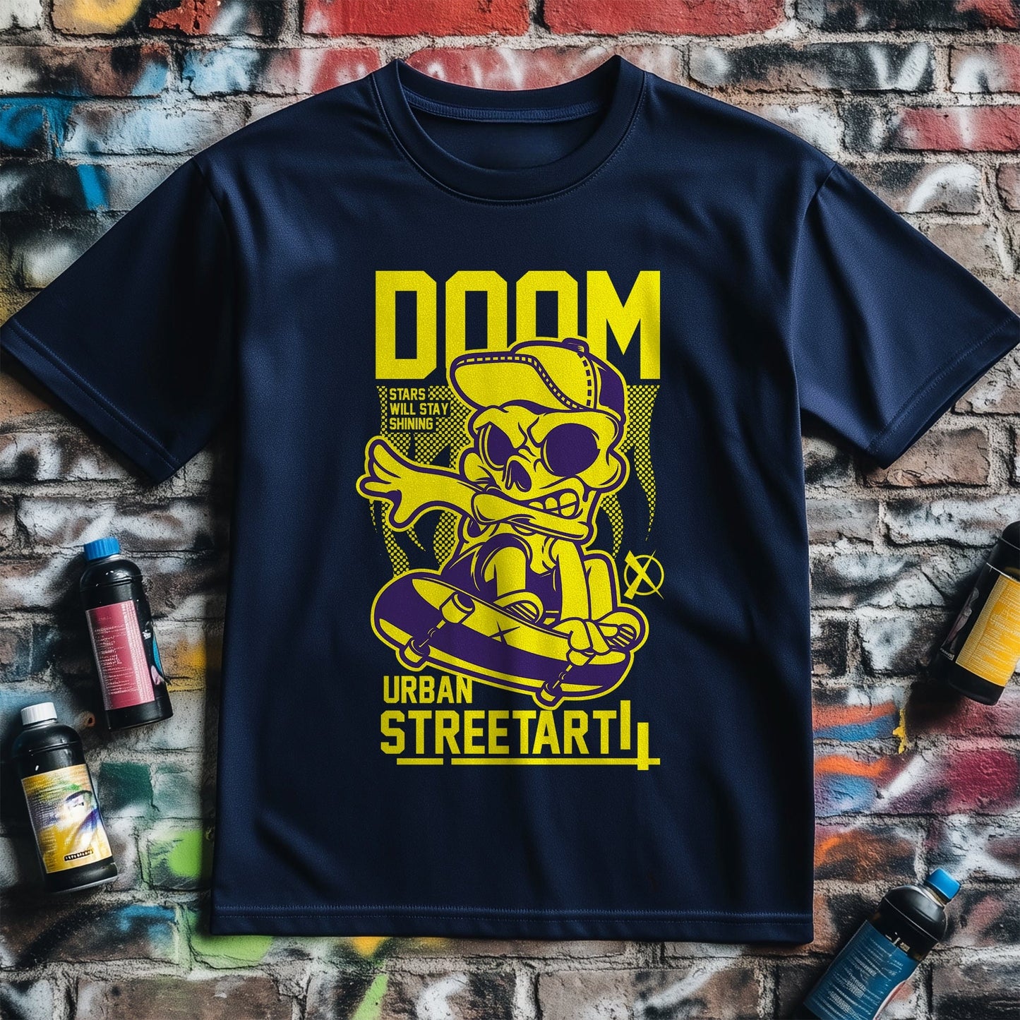 Doom Street Art T-Shirt - Rad