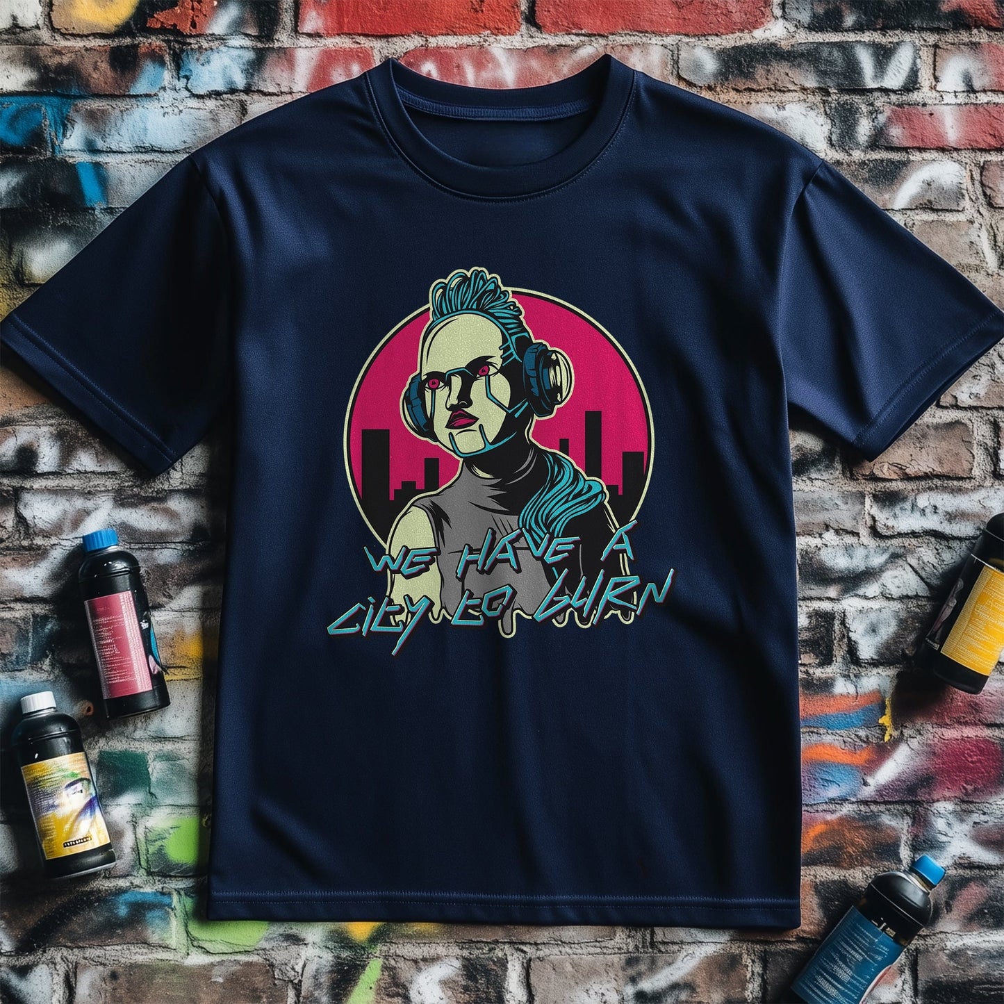 Cyberpunk_4 T-shirt - Futuristic