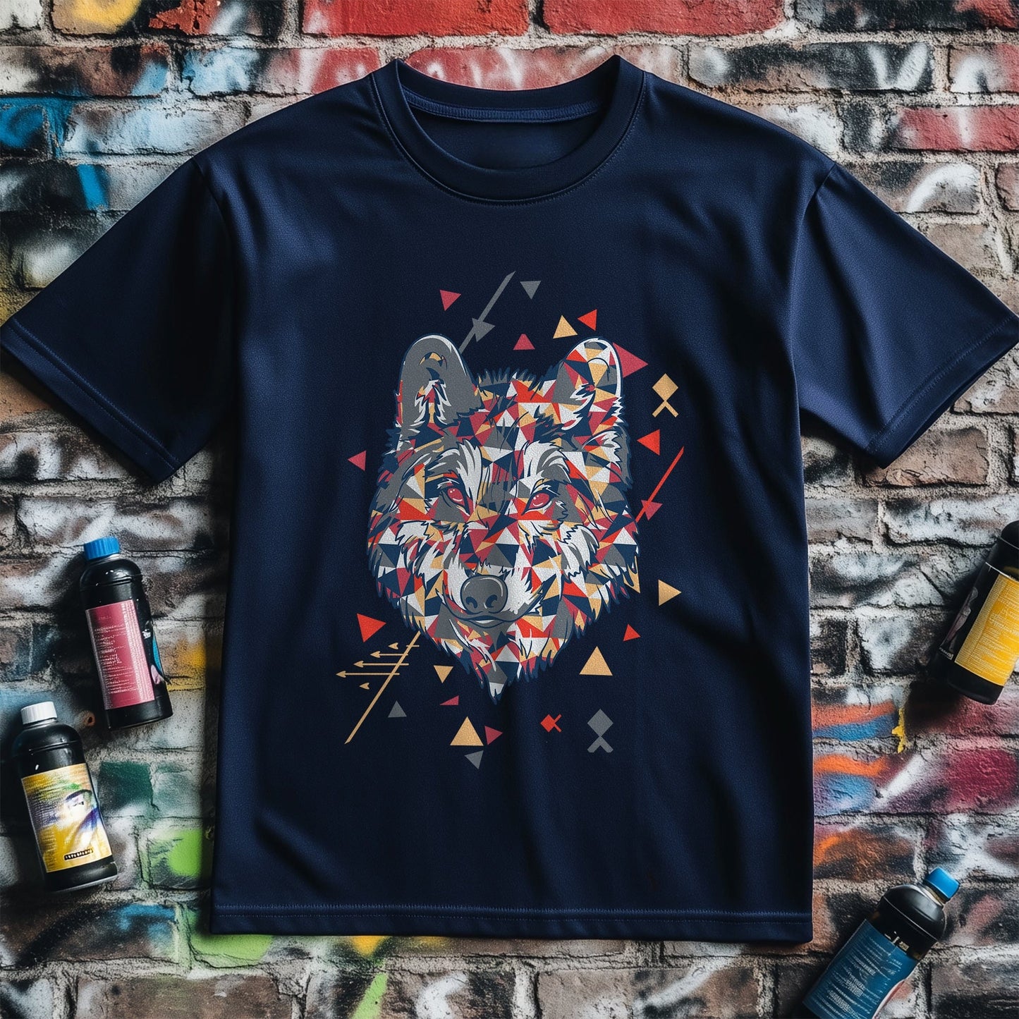 Geometric Wolf T-Shirt - Unleash