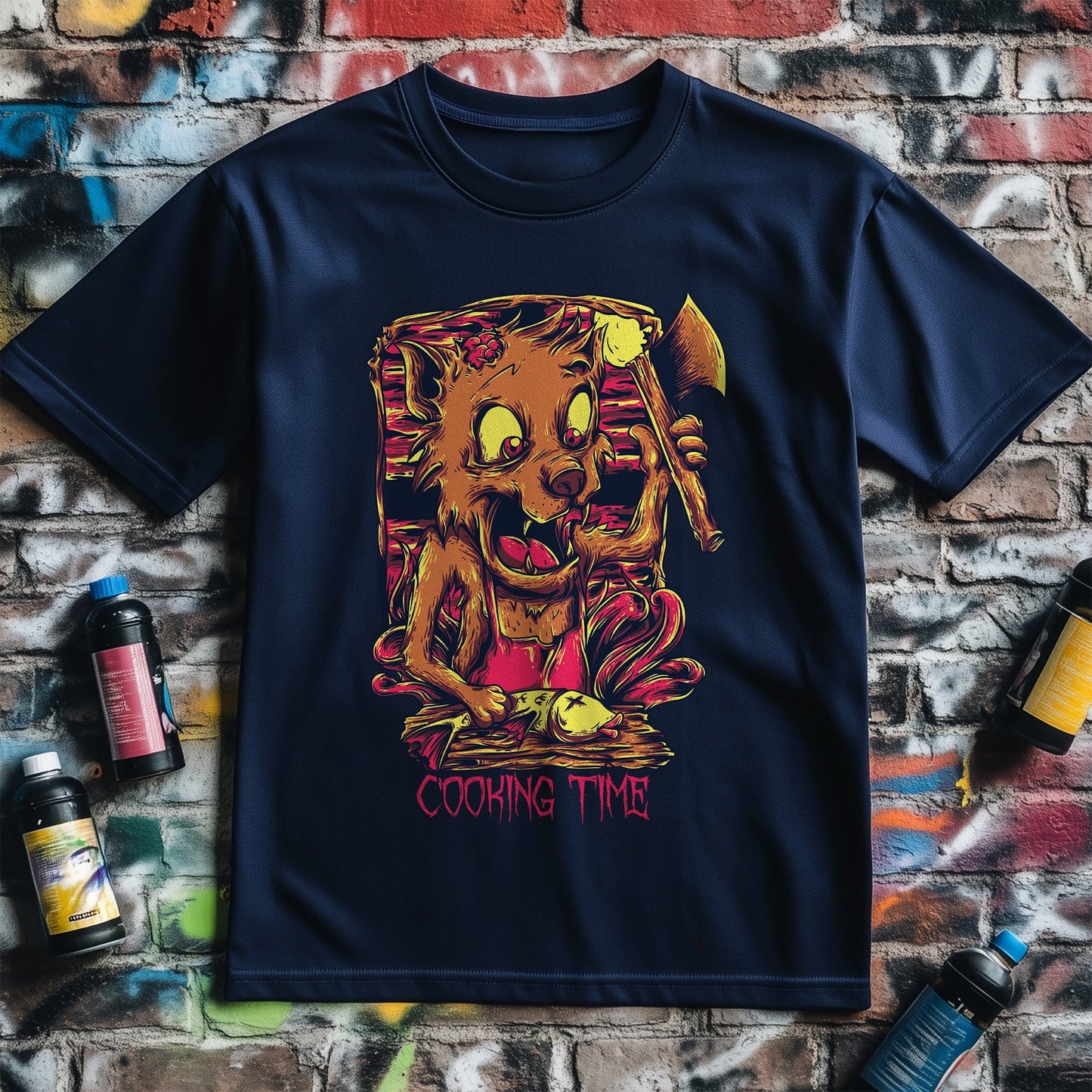 Cooking Time Wolf T-shirt - Unleash