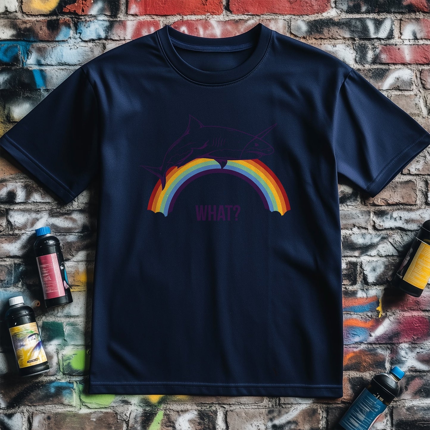 Shark Rainbow T-Shirt - Dive into