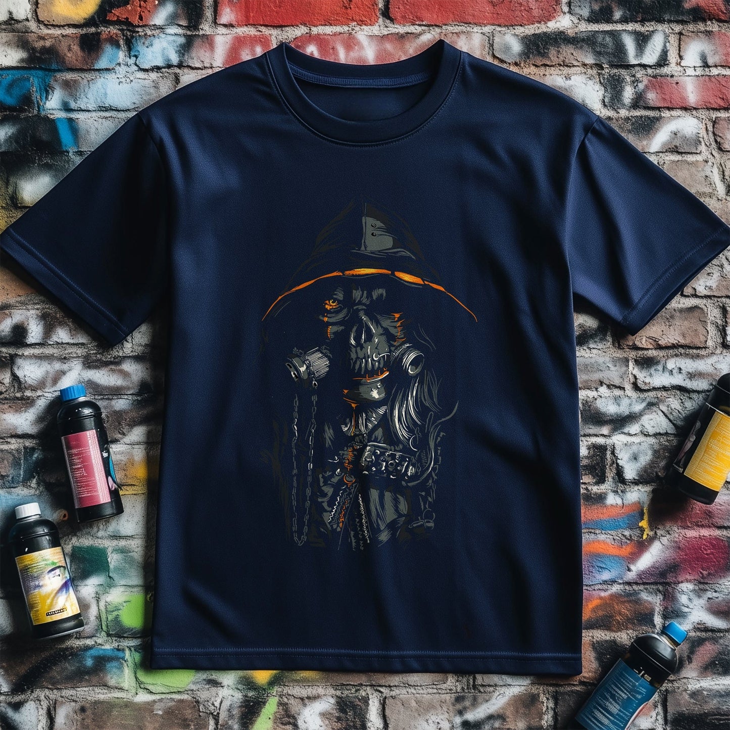 Hooded Skull T-shirt - Dark Side