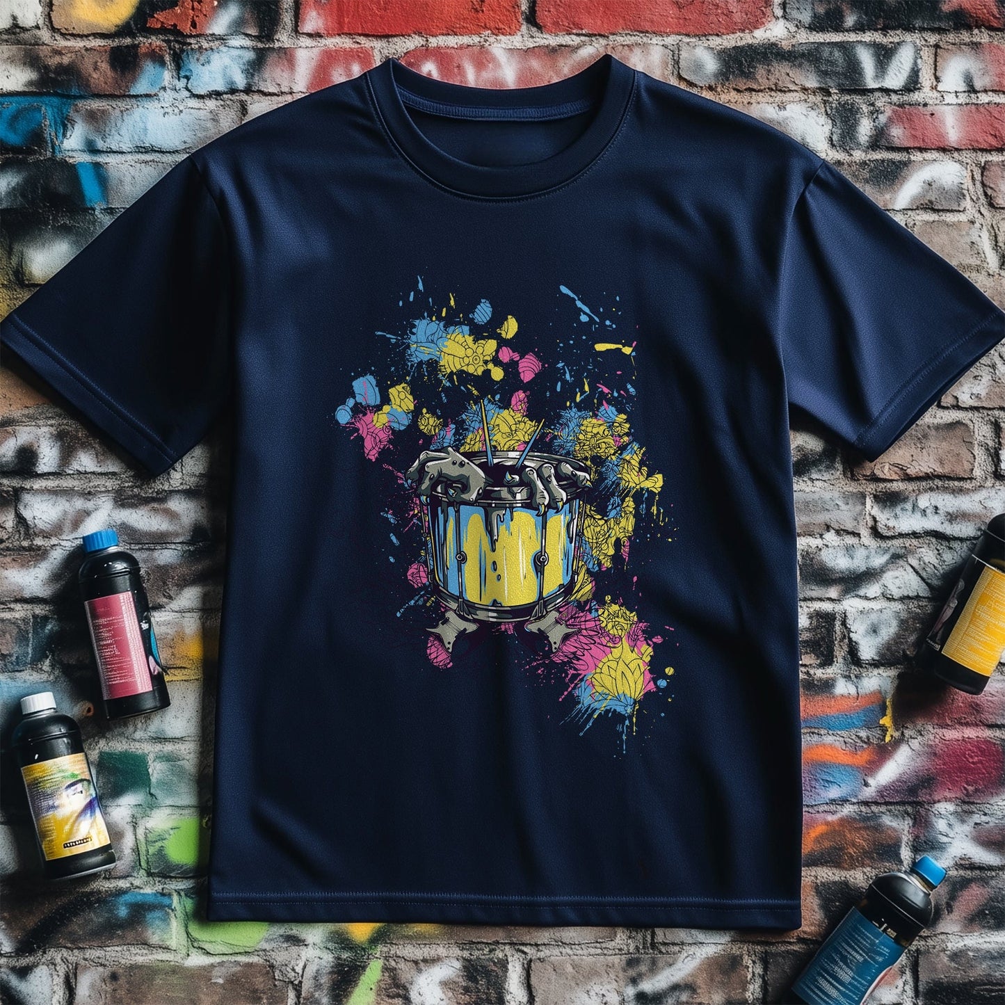 Demon Drum Paint T-Shirt - Unleash