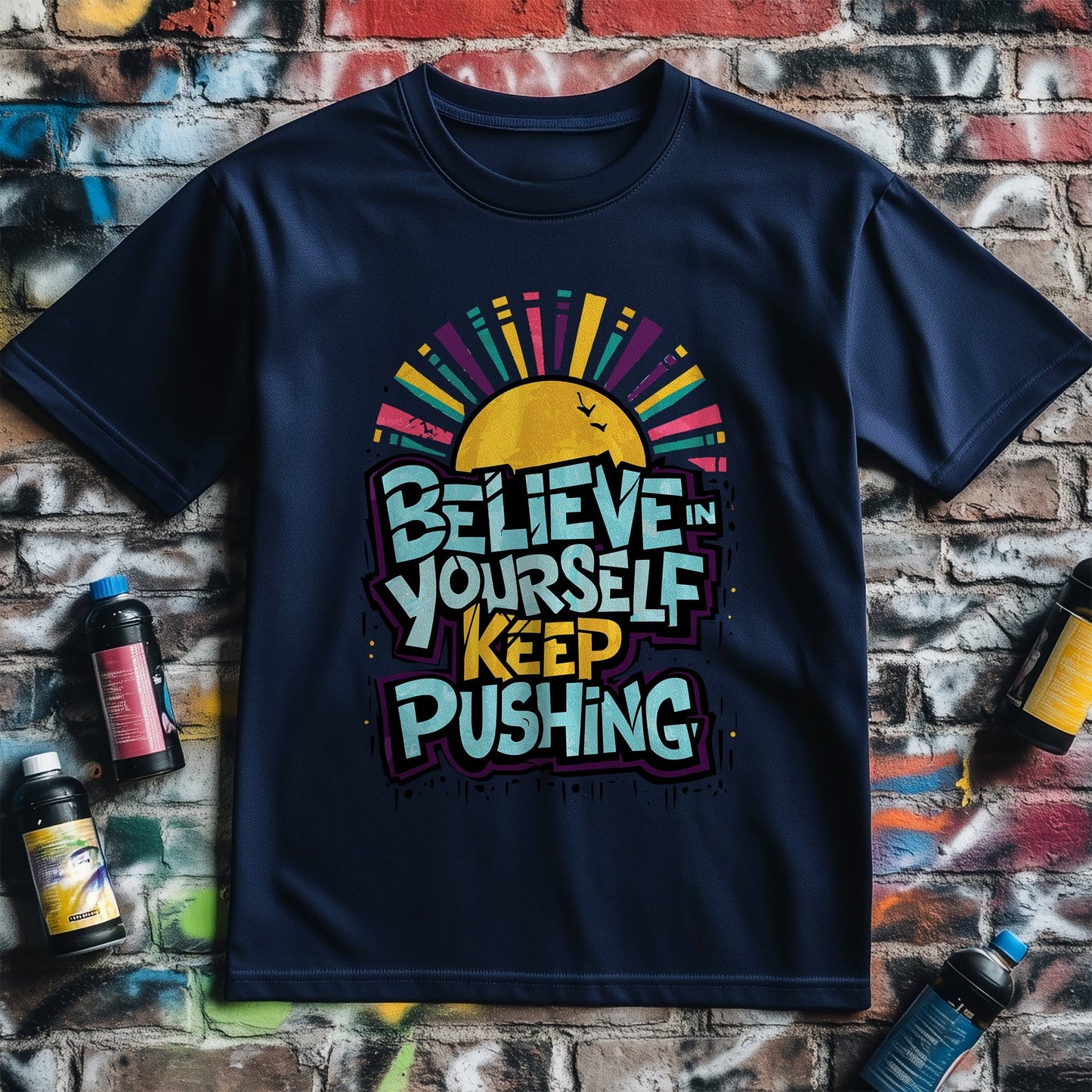 Motivation 84 T-Shirt  Believe in Yourself, Keep Pushing!