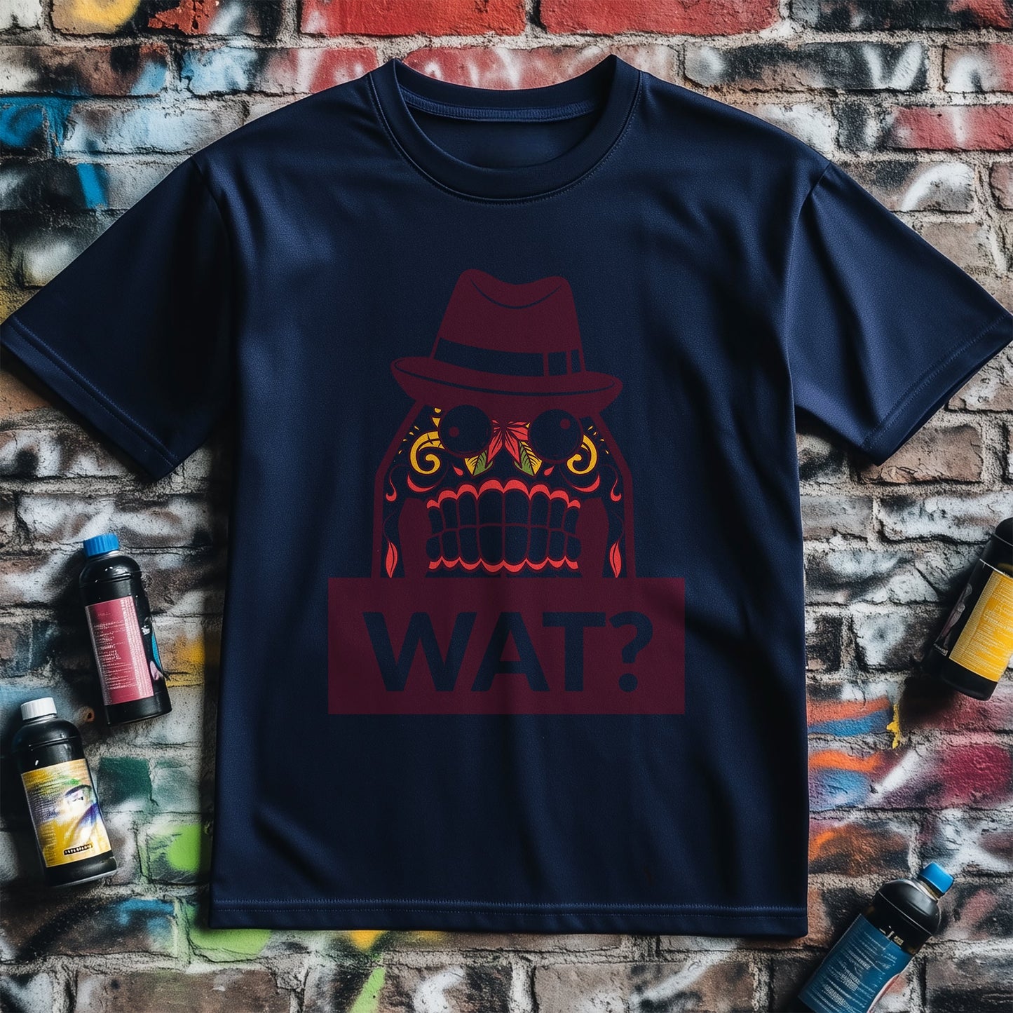 WAT? Skull & Hat T-Shirt