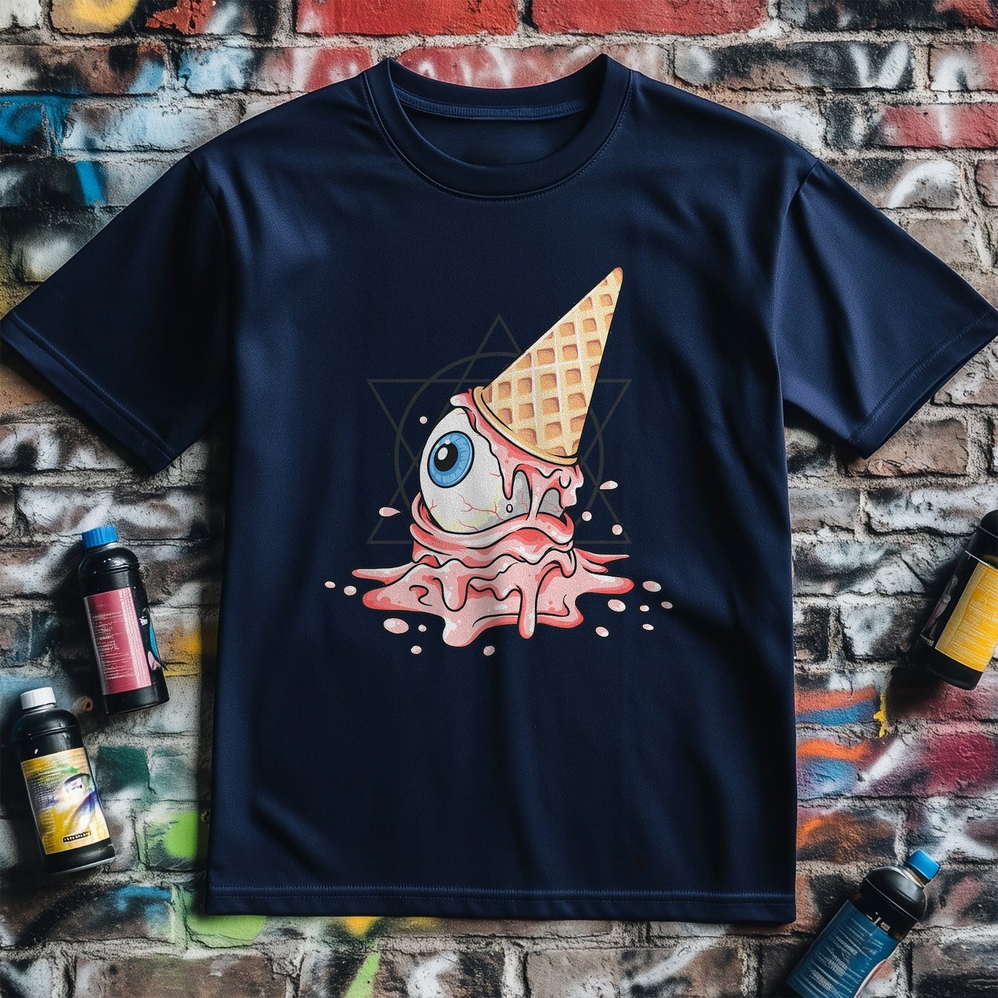 Eyeball Scream T-shirt - Ice Cream