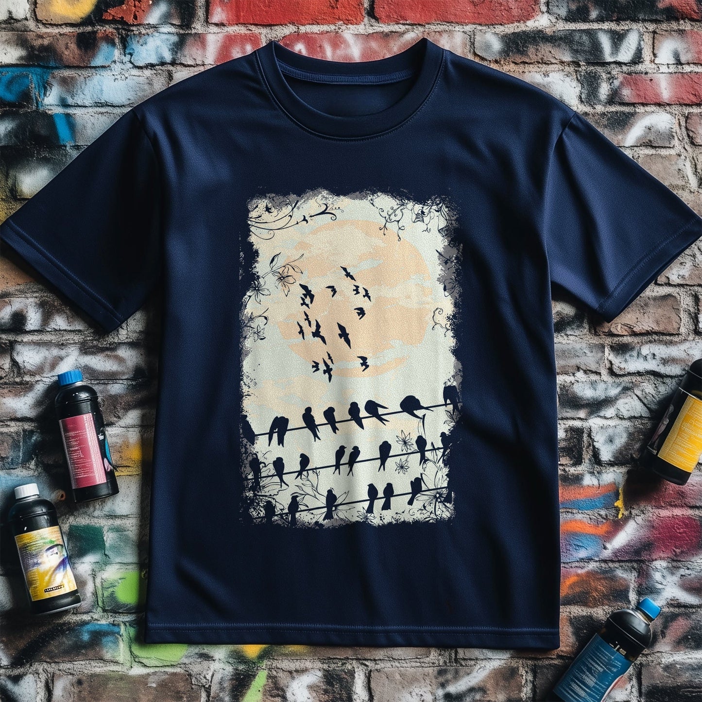 Birds on a Wire T-Shirt - Hilarious