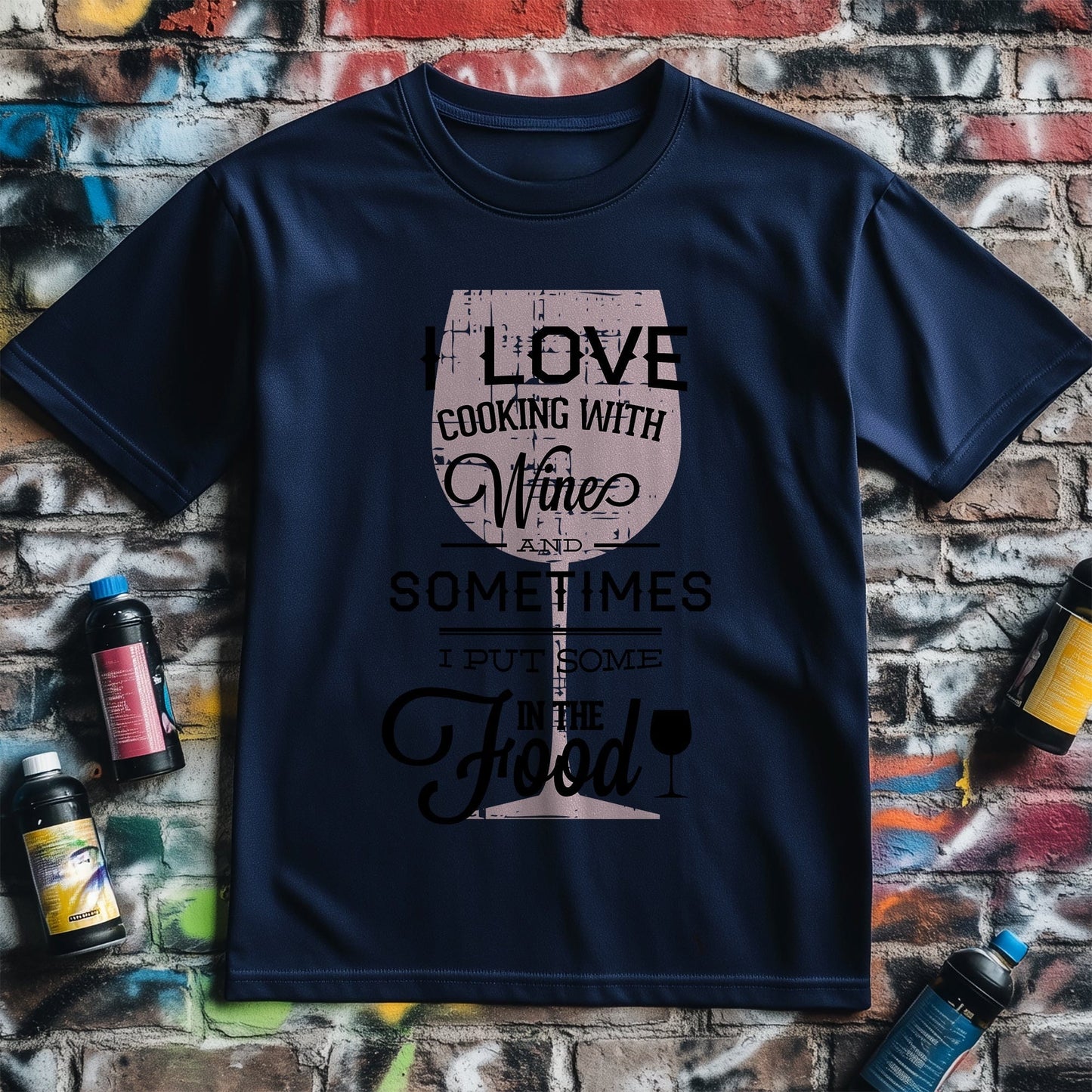 I Love Cooking With Wine T-Shirt -
