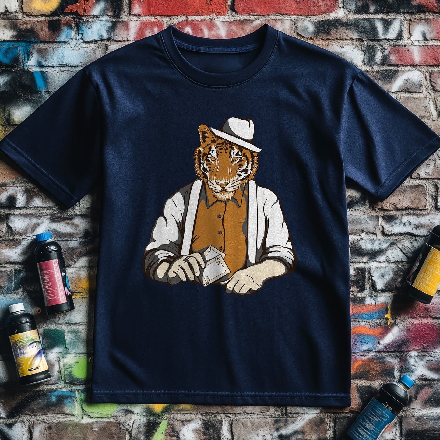 Tiger Gambler T-Shirt - Roar with