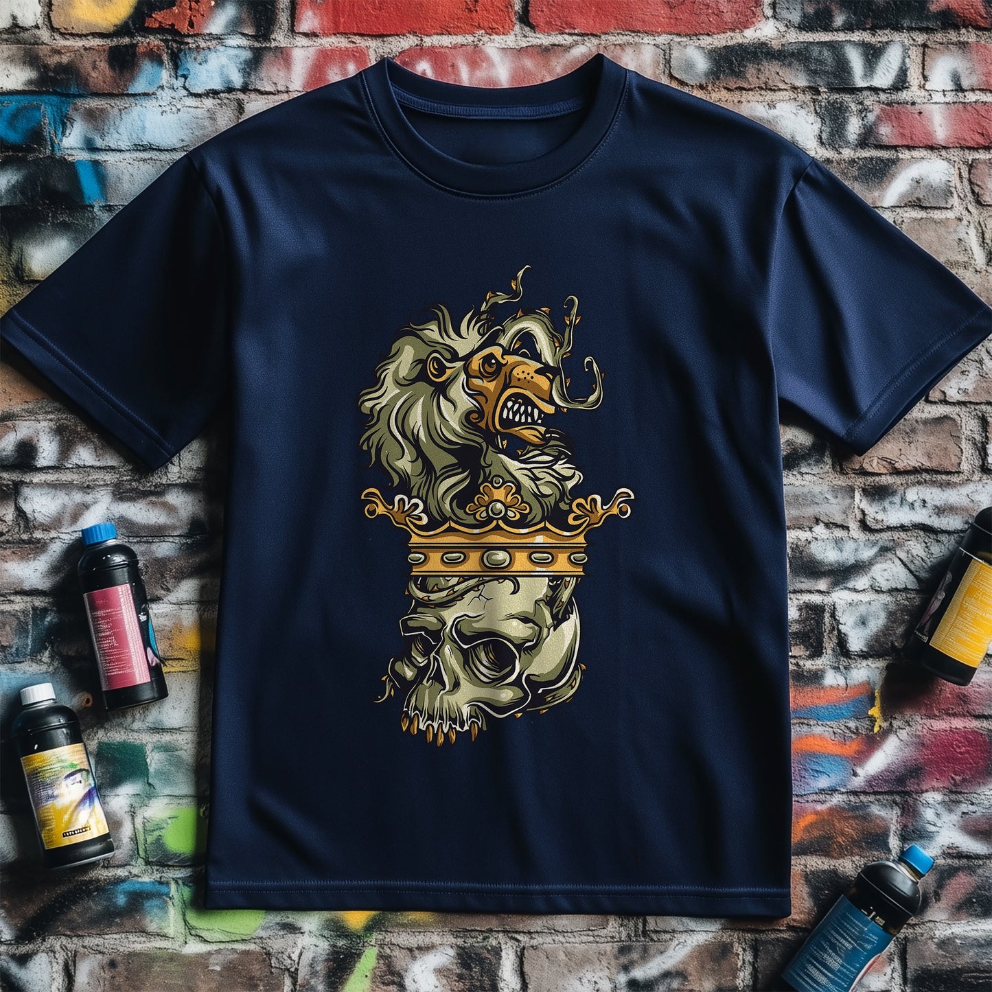 Lion Skull Crown T-shirt - Rule the