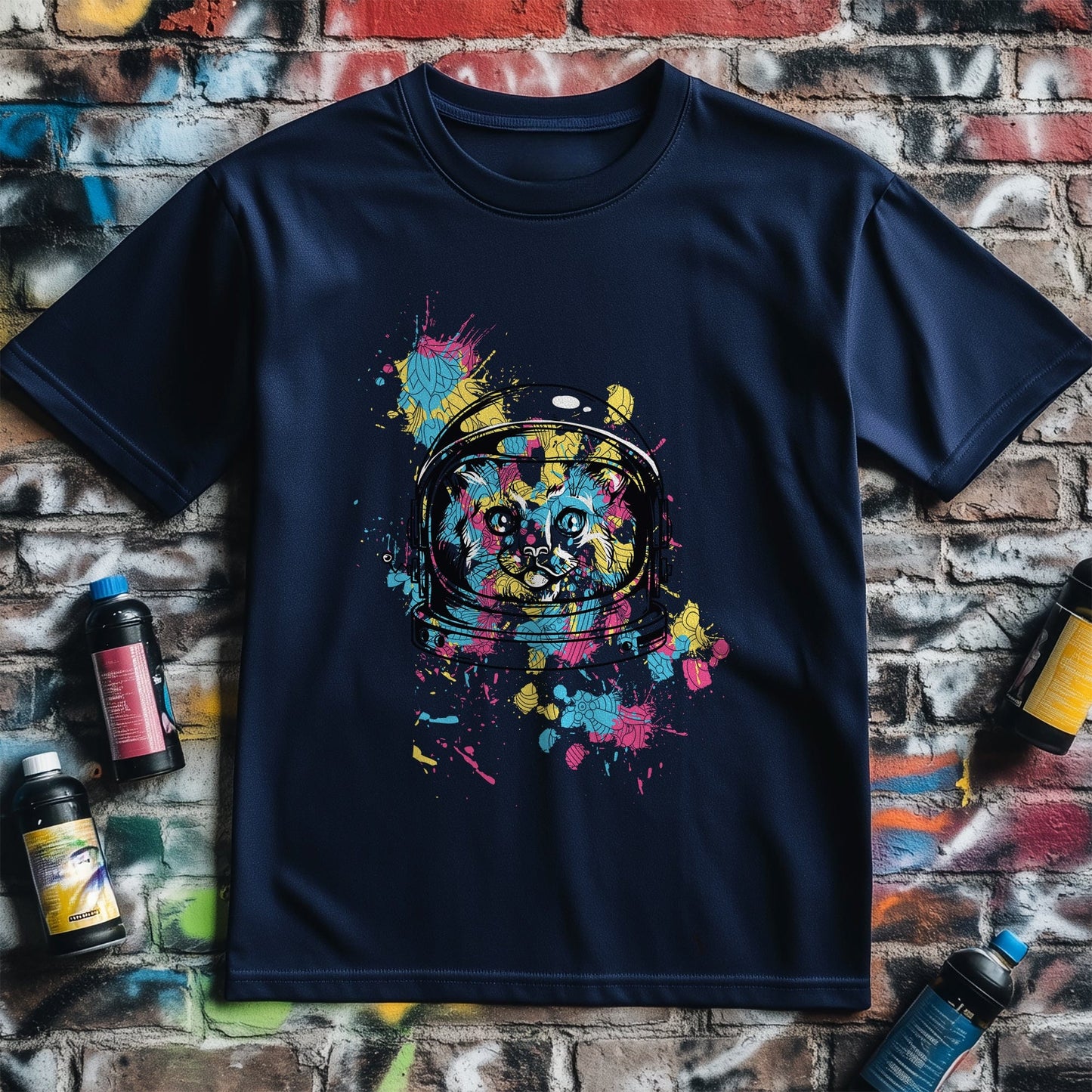 Cat Space Paint t-shirt -