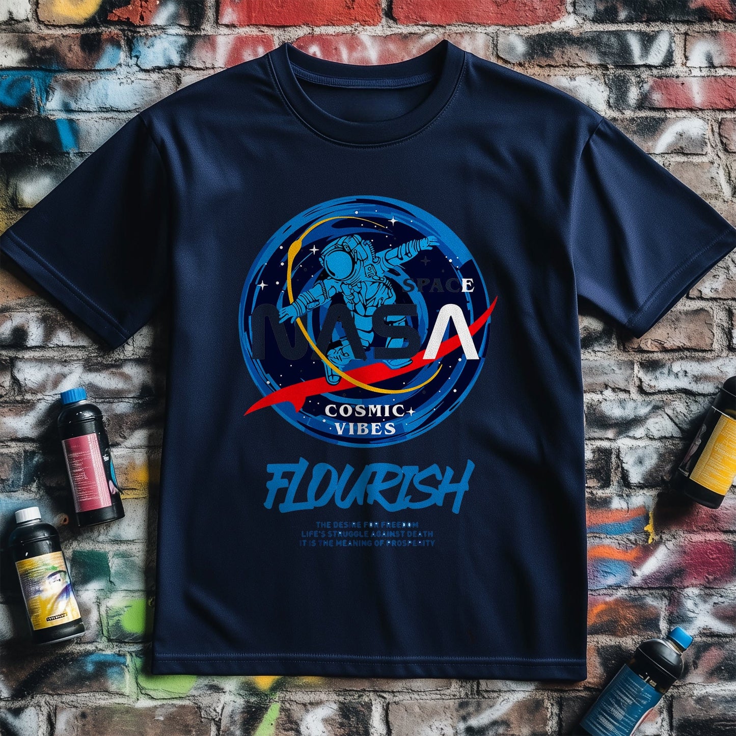 Cosmic Vibes Flourish T-shirt - Out