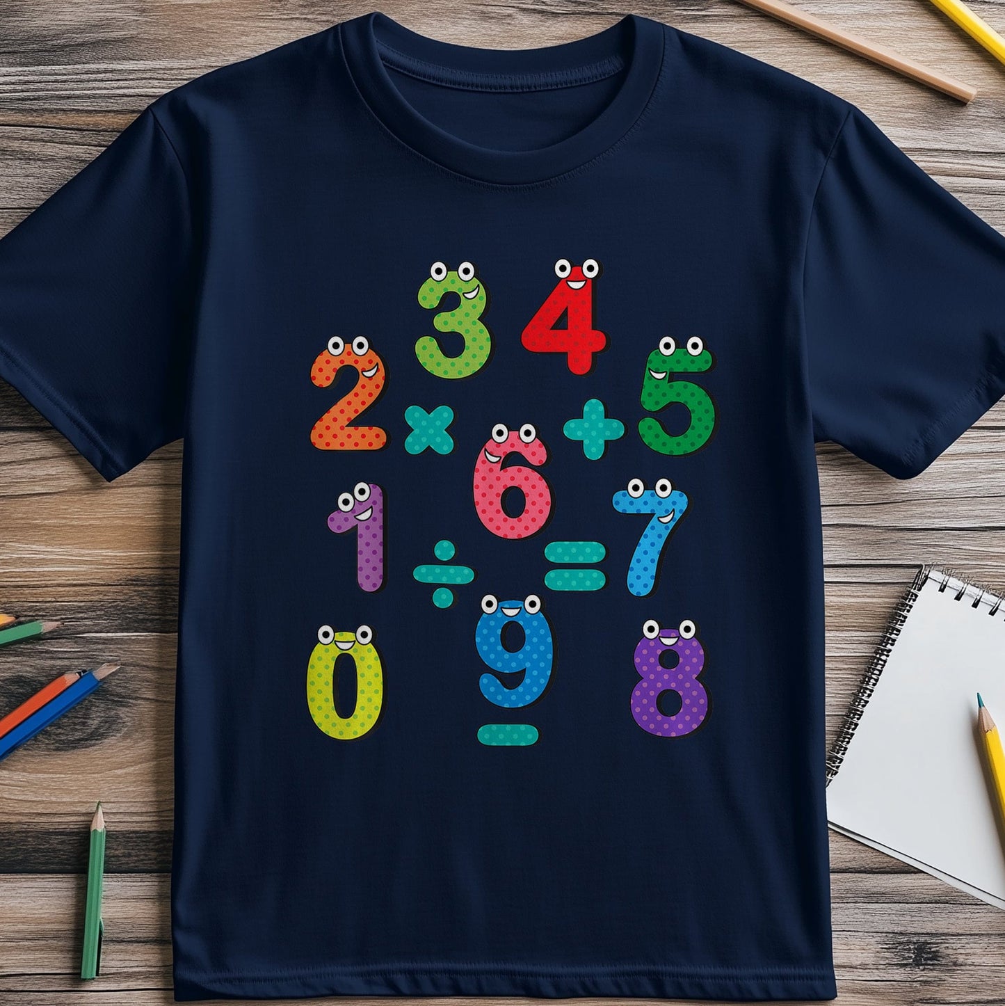 Happy Numbers Math Day Kids Tee