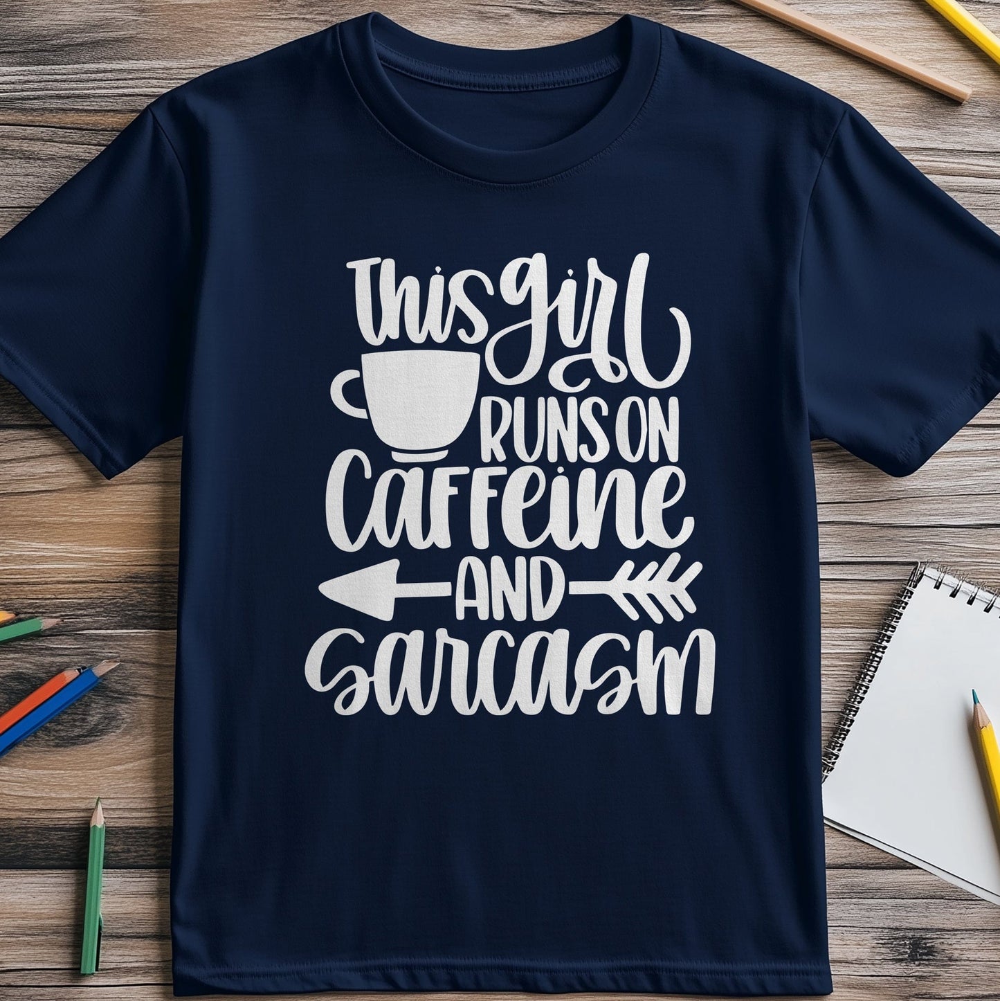 Caffeine Girl T-shirt - When sanity