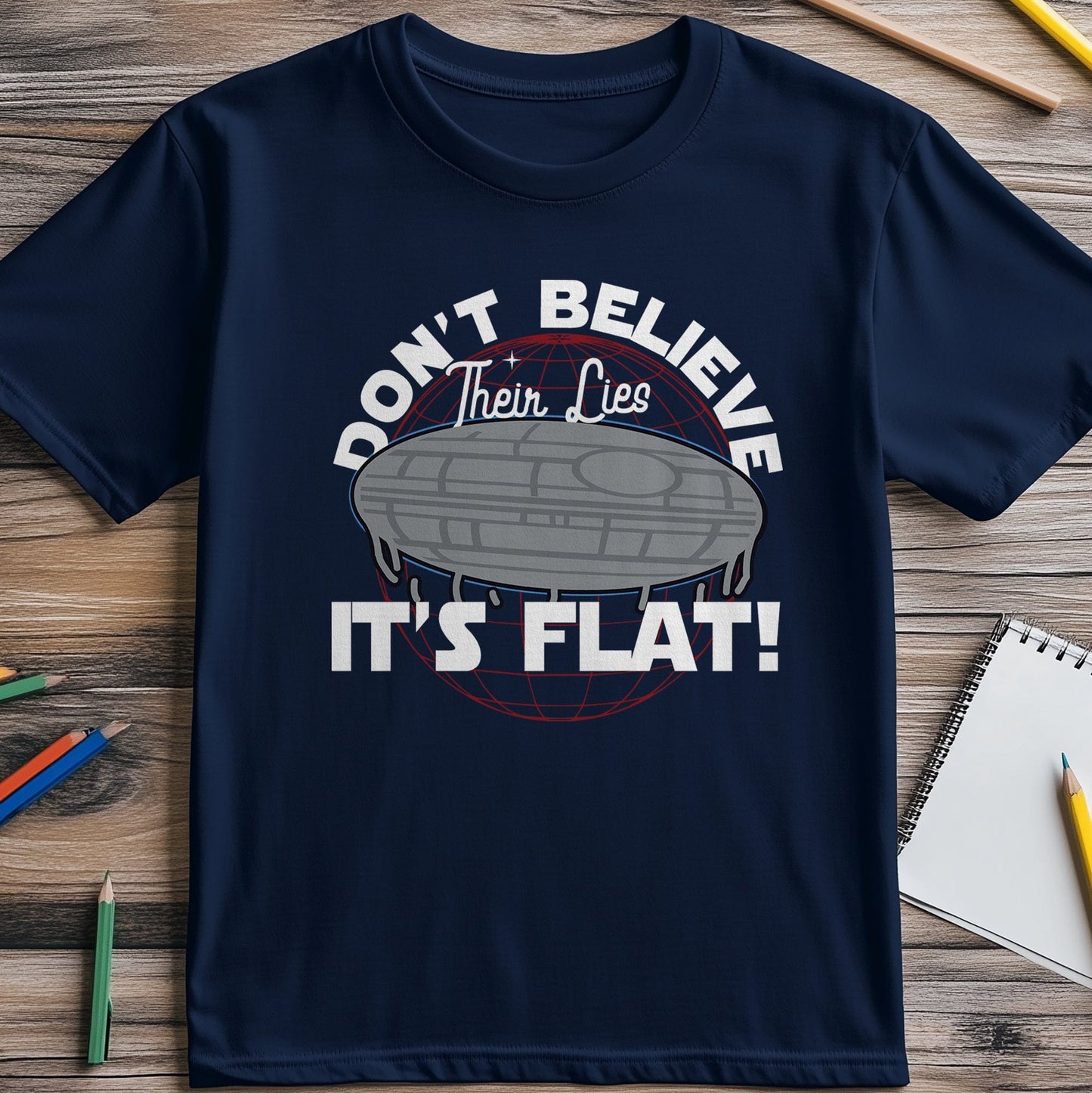 Flat Deathstar 1 T-Shirt
