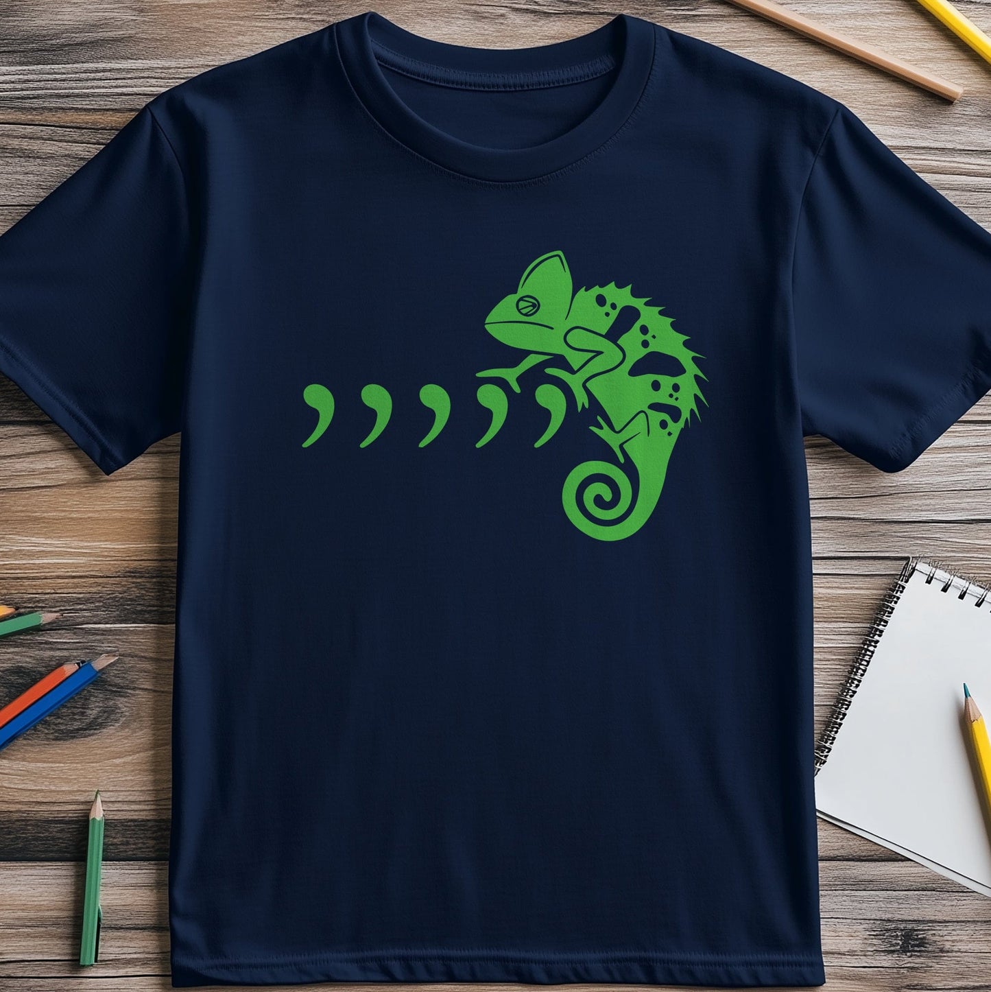 Comma Comma Chameleon T-Shirt - Funny