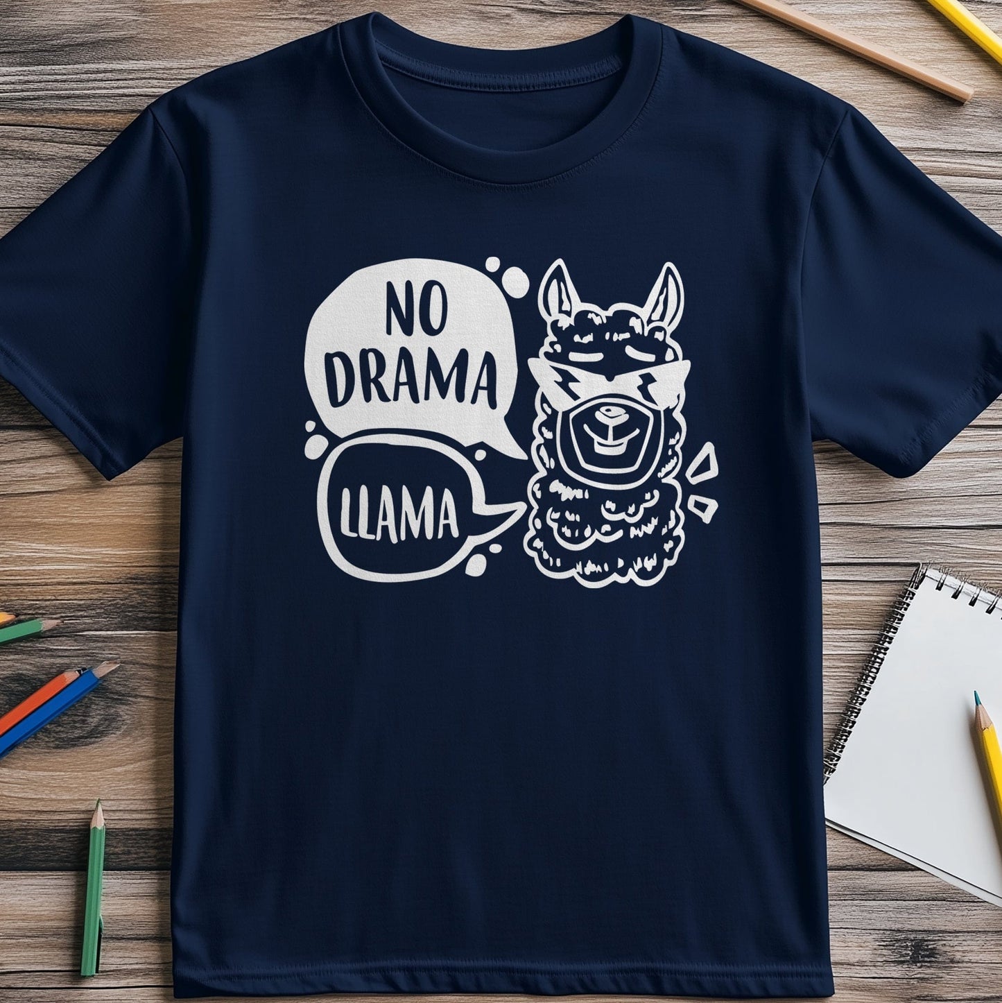 Drama Llama 4 T-shirt - No Drama, Just