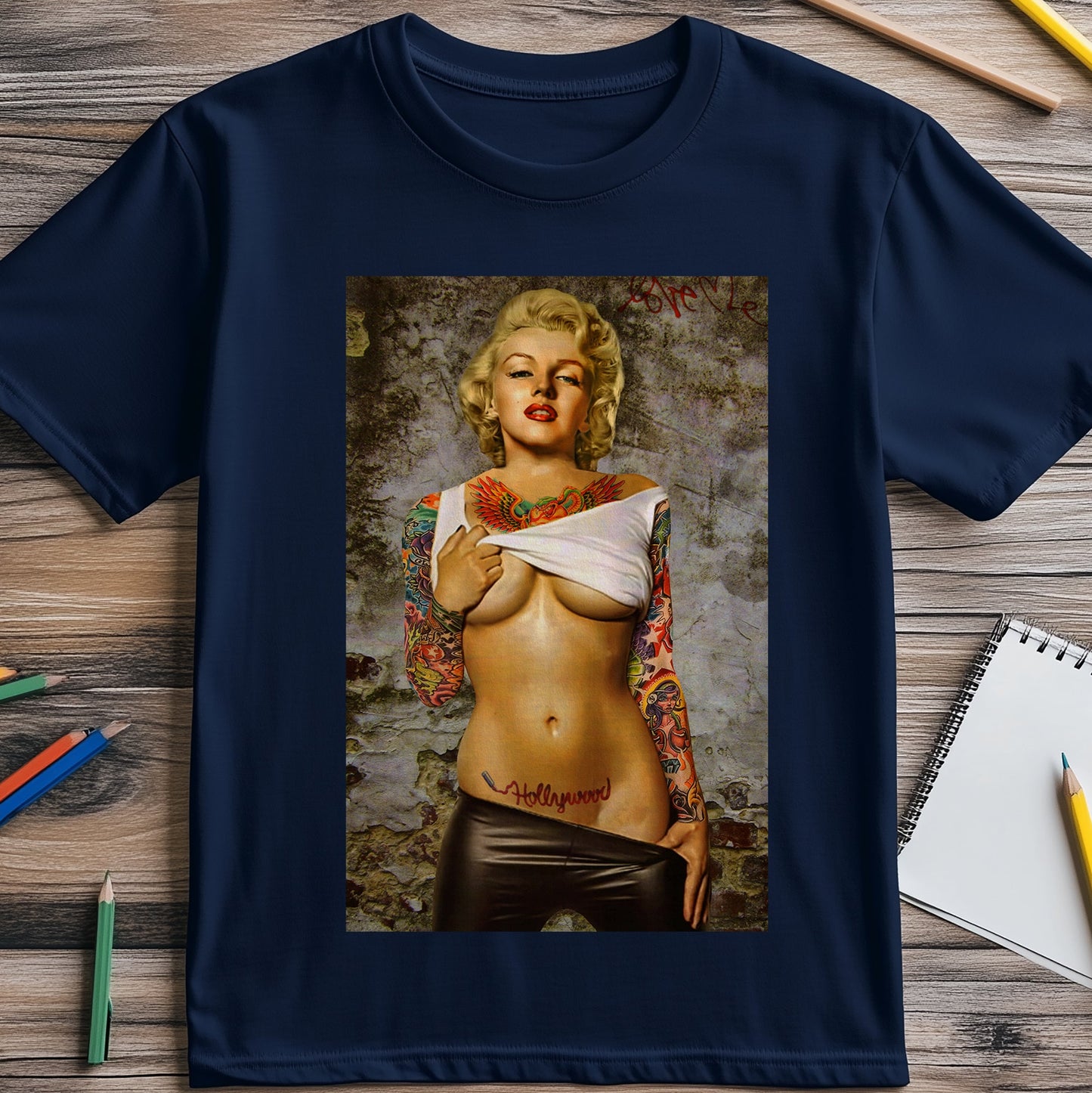 Marilyn Hollywood Tattoo T-Shirt