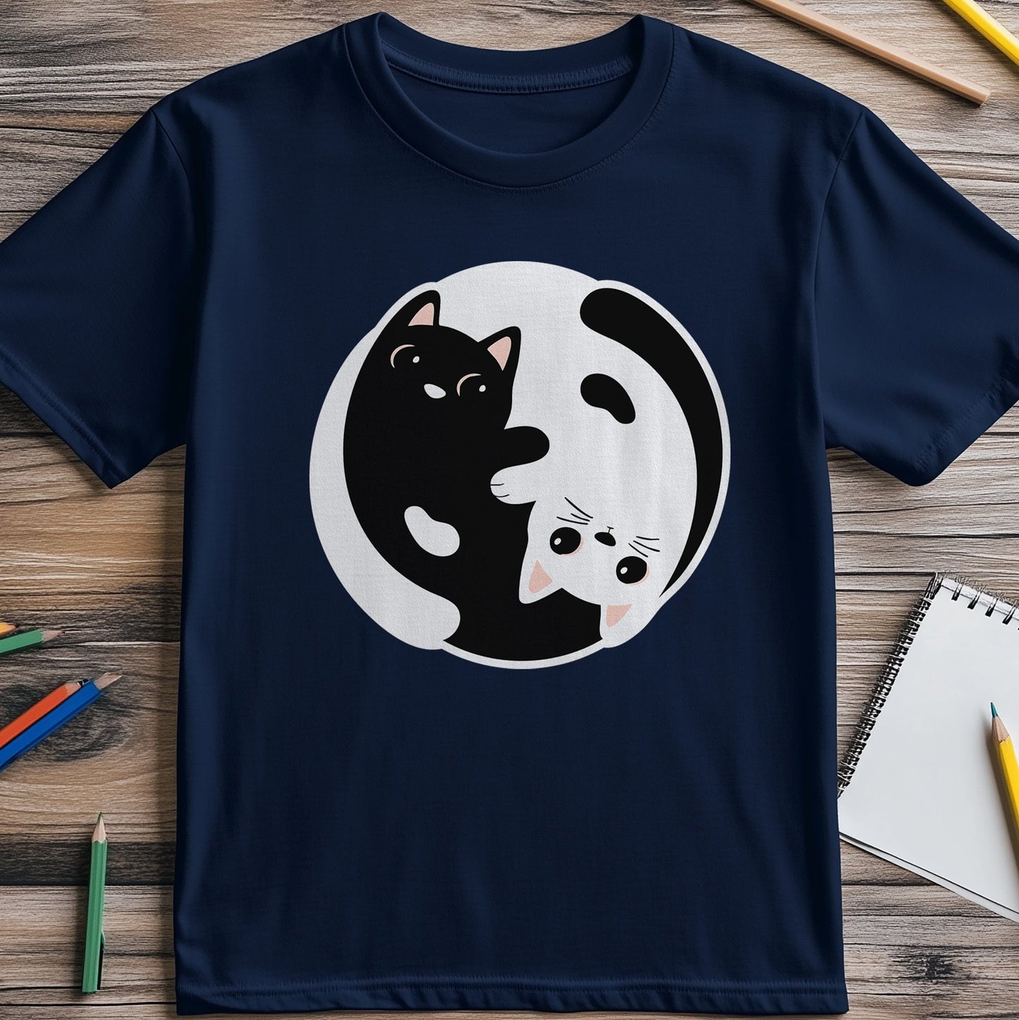 Yin Yang Cats 3 T-Shirt - Purr-fect