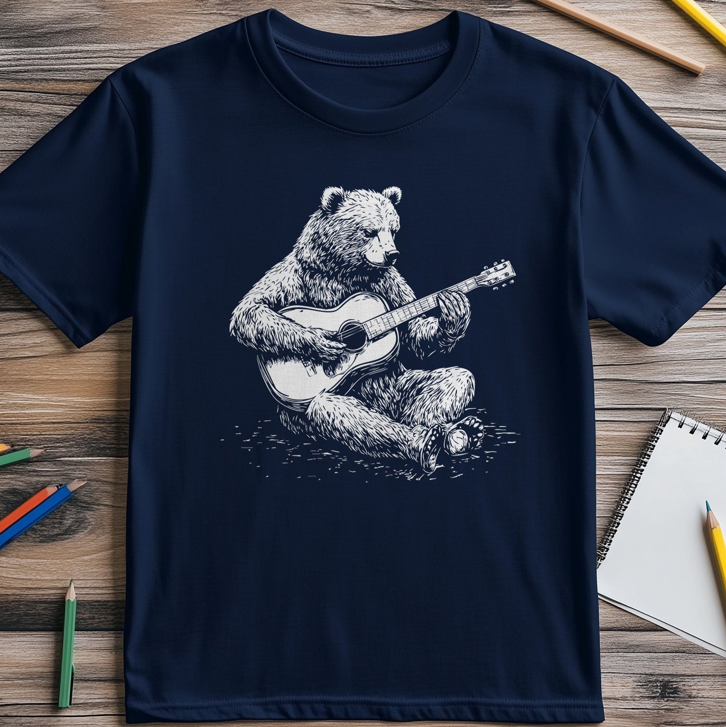 Bear Guitar 1 t-shirt