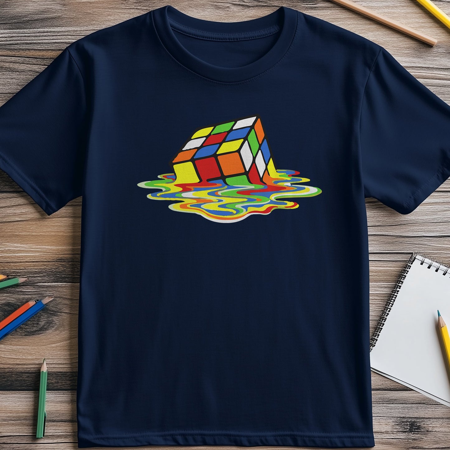 Melted Rubik's Cube T-shirt - Solve
