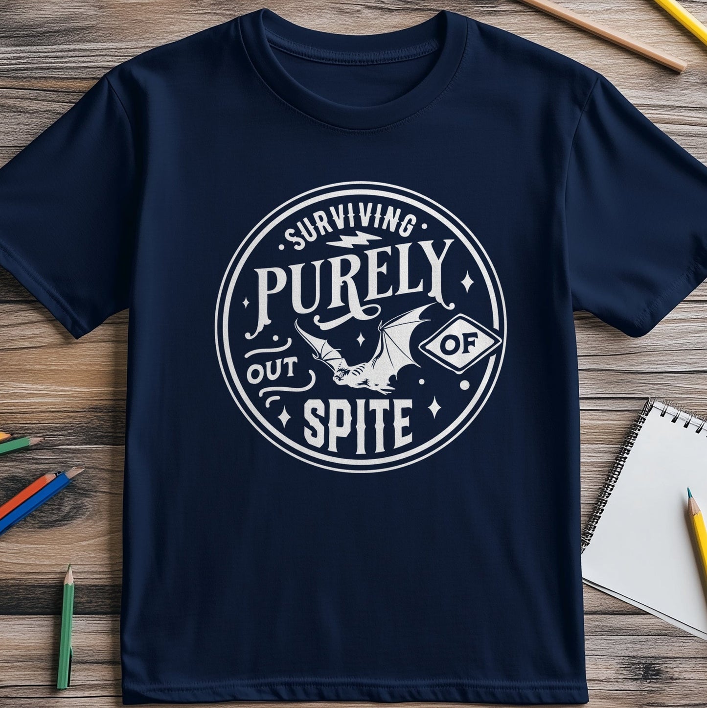 Purely Out Of Spite Bat T-shirt