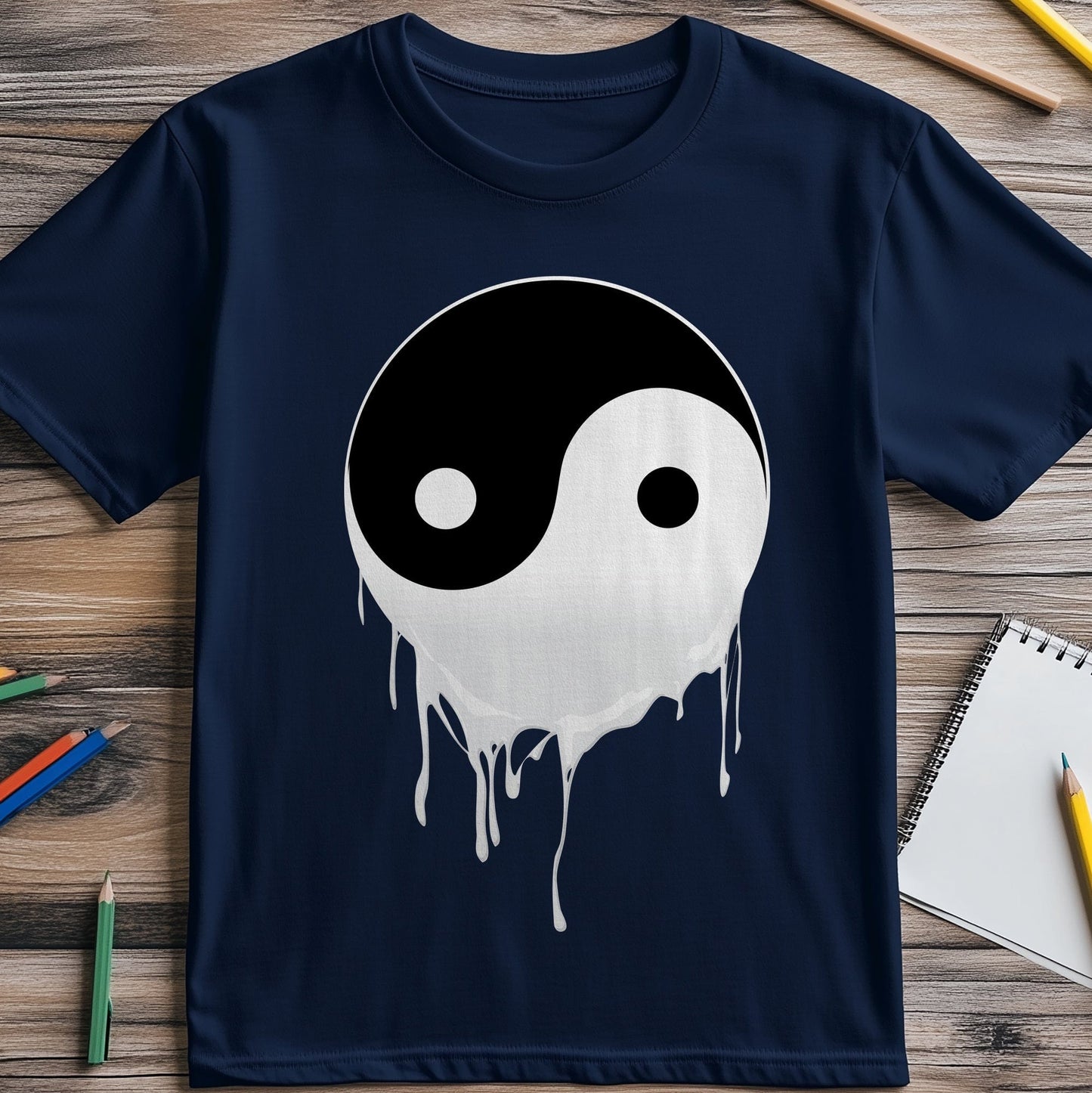 Dripping Yin Yang T-Shirt - Balance