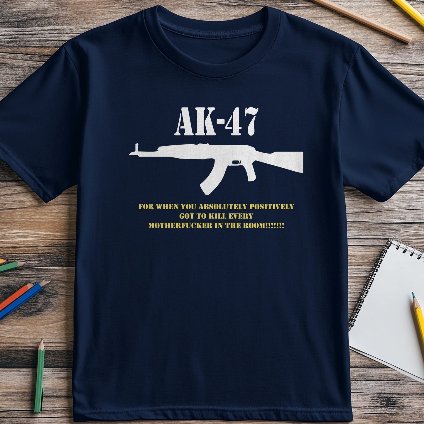 AK47 Gun T-shirt - Bangin' Design!