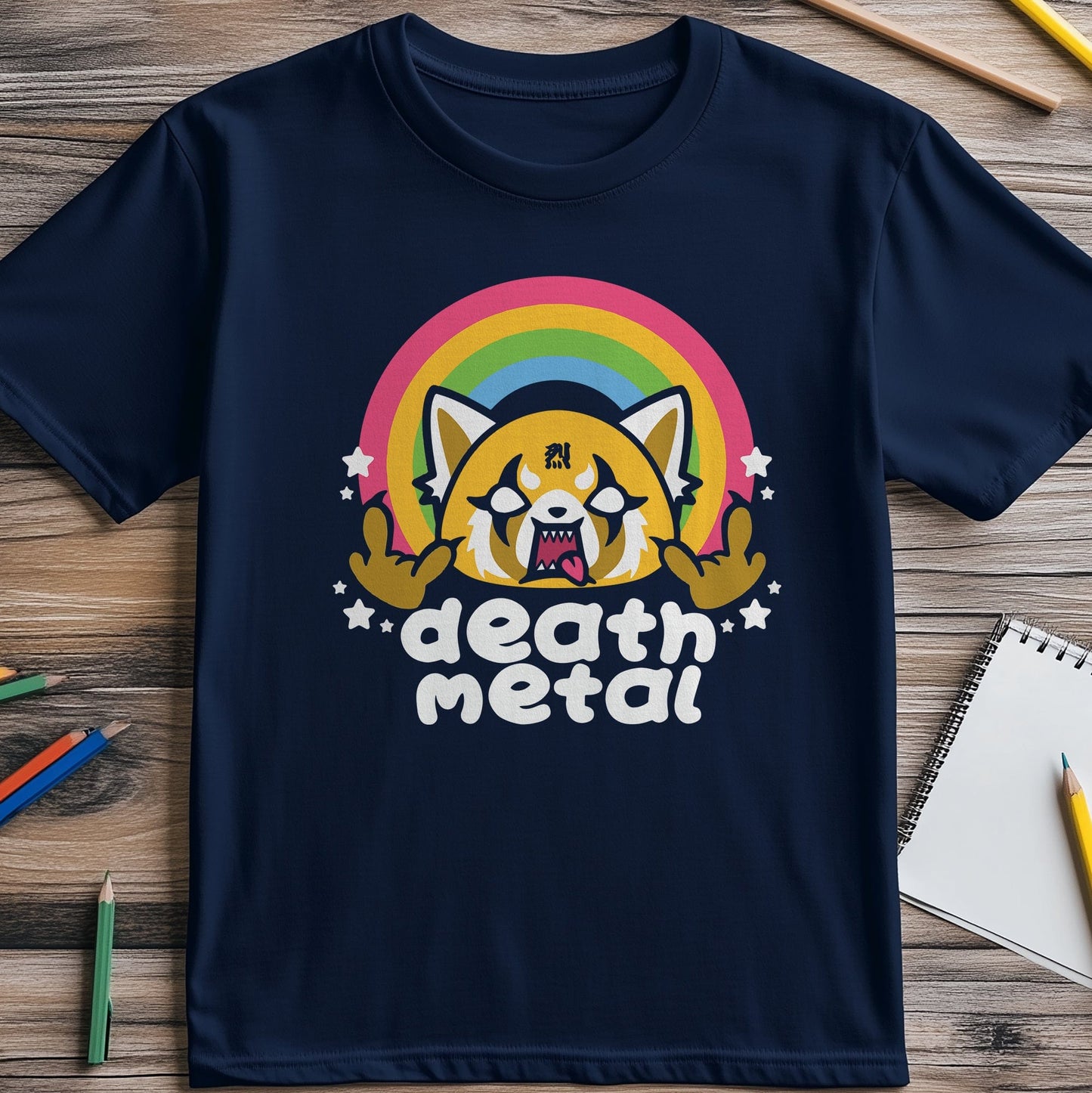 Death Metal Aggretsuko T-shirt