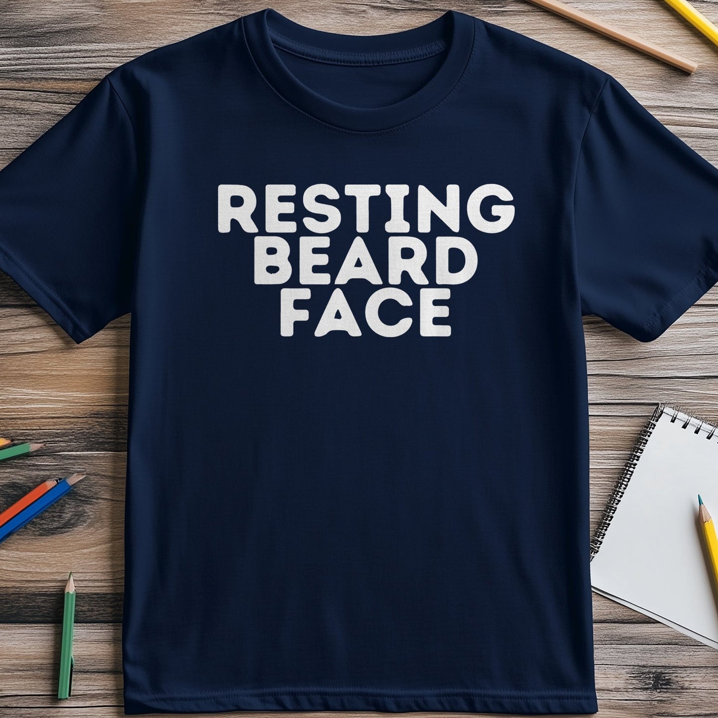 Resting Beard Face 3 T-Shirt