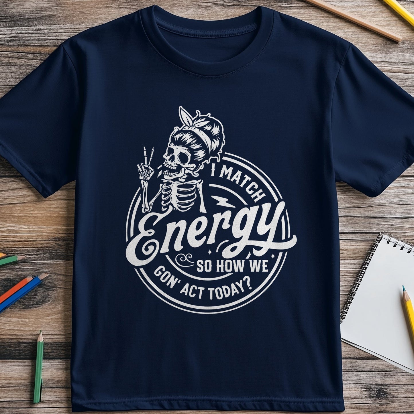 I Match Energy Skeleton T-Shirt