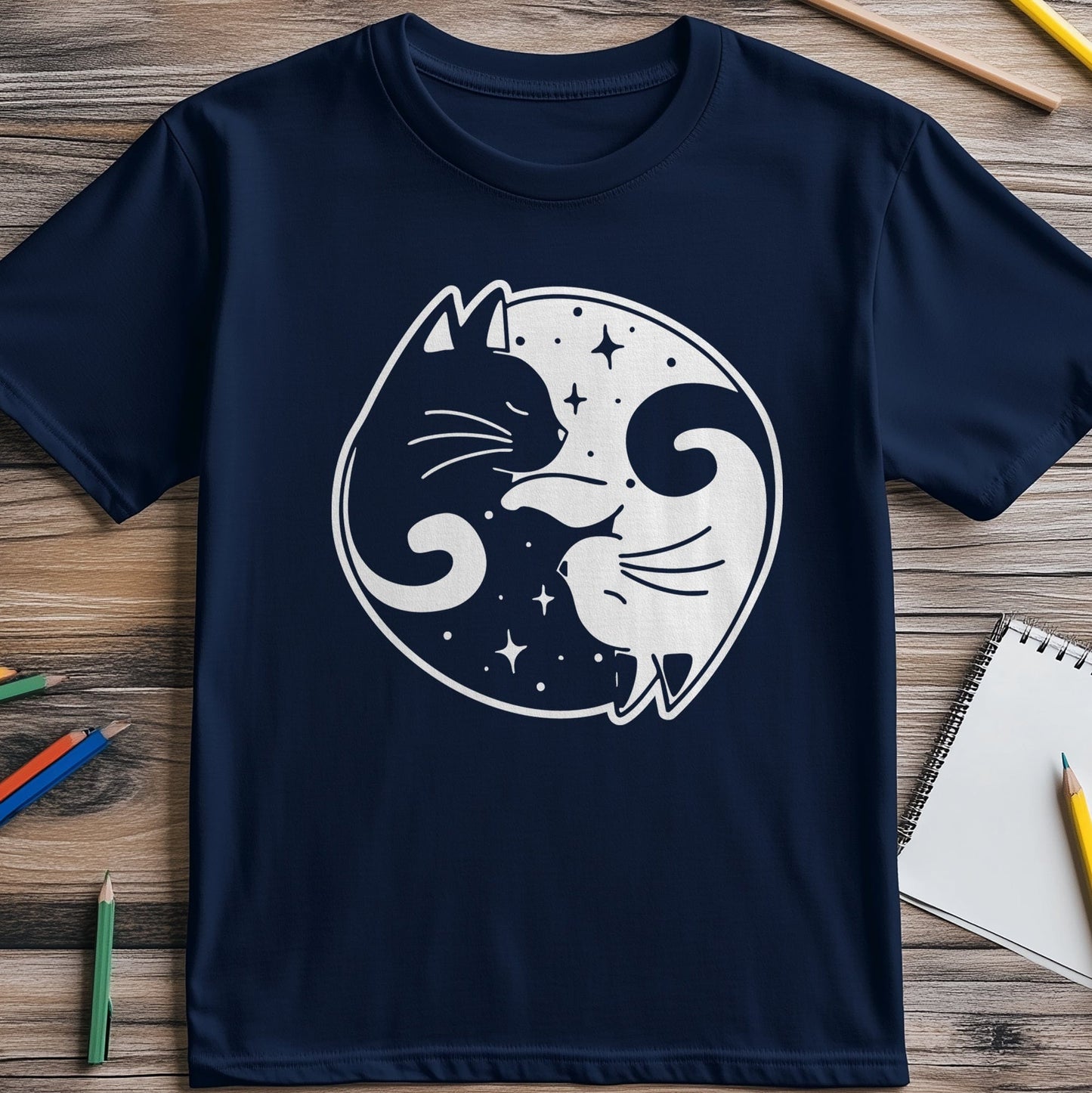 Ying Yang Cats T-Shirt